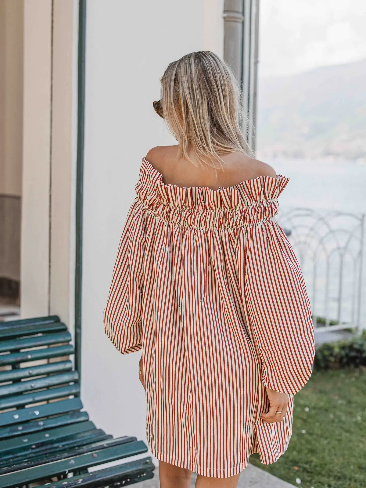Red Stripe Dress 1608 WEAR