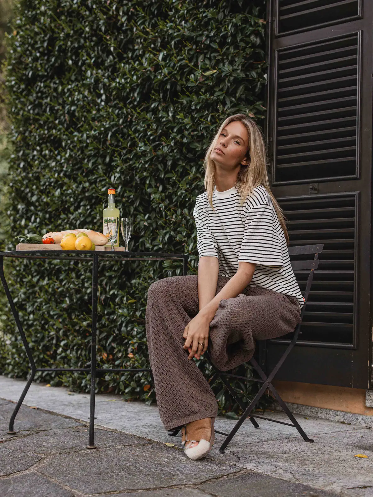White Stripe T-shirt 1608 WEAR