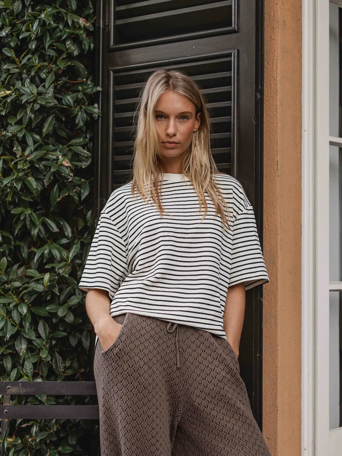 White Stripe T-shirt 1608 WEAR