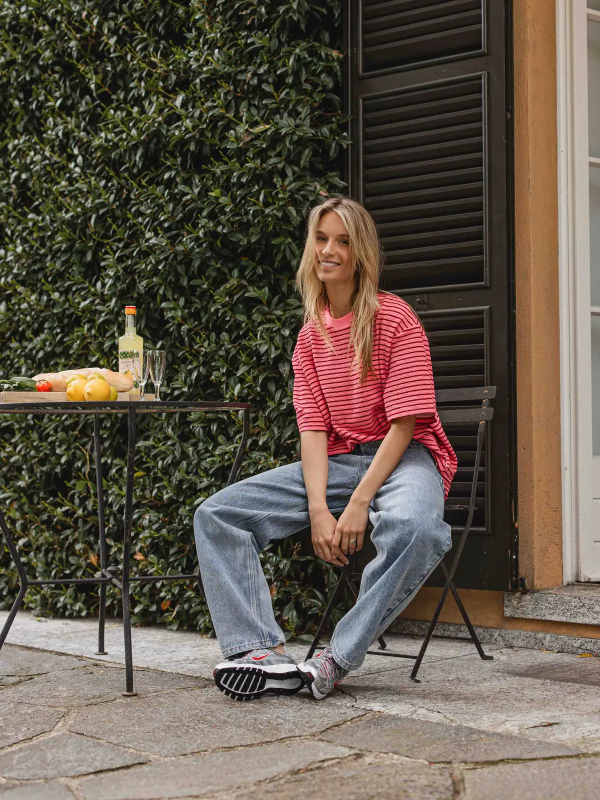 Pink Stripe T-shirt 1608 WEAR