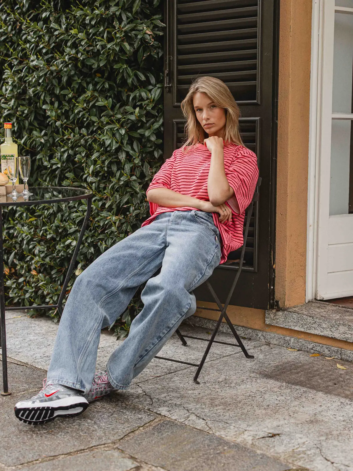 Pink Stripe T-shirt 1608 WEAR