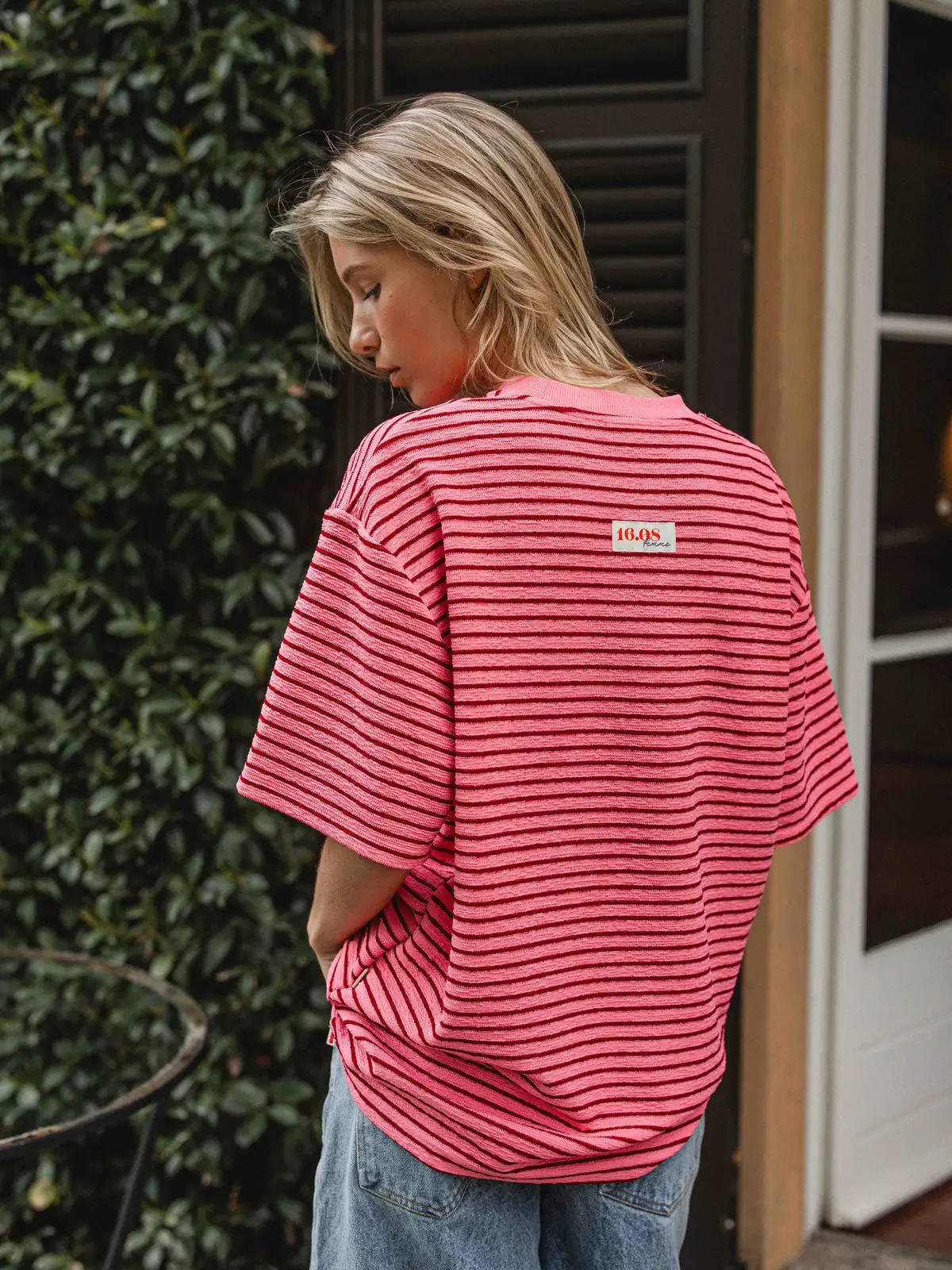 Pink Stripe T-shirt 1608 WEAR