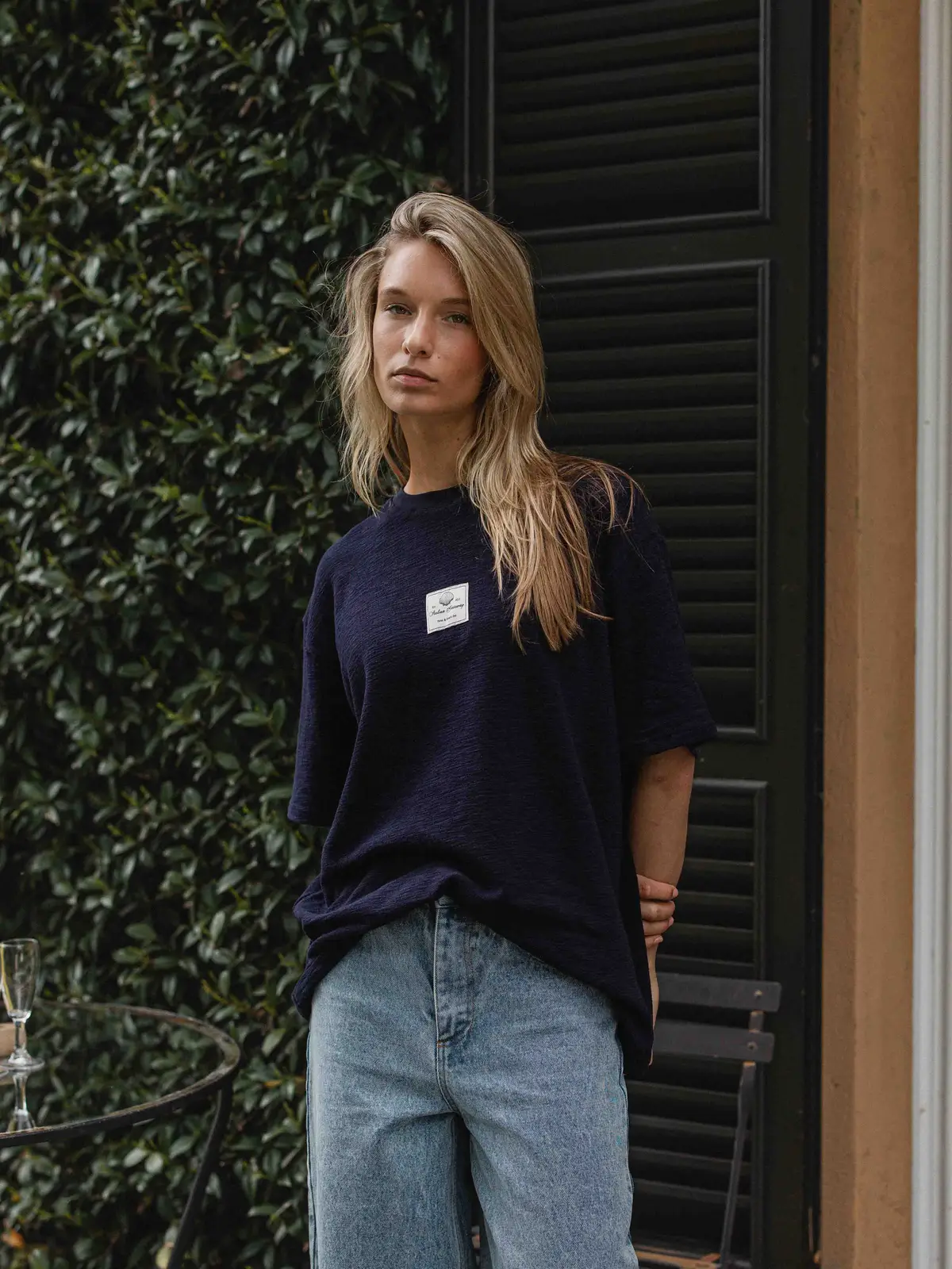 Navy Label T-shirt 1608 WEAR