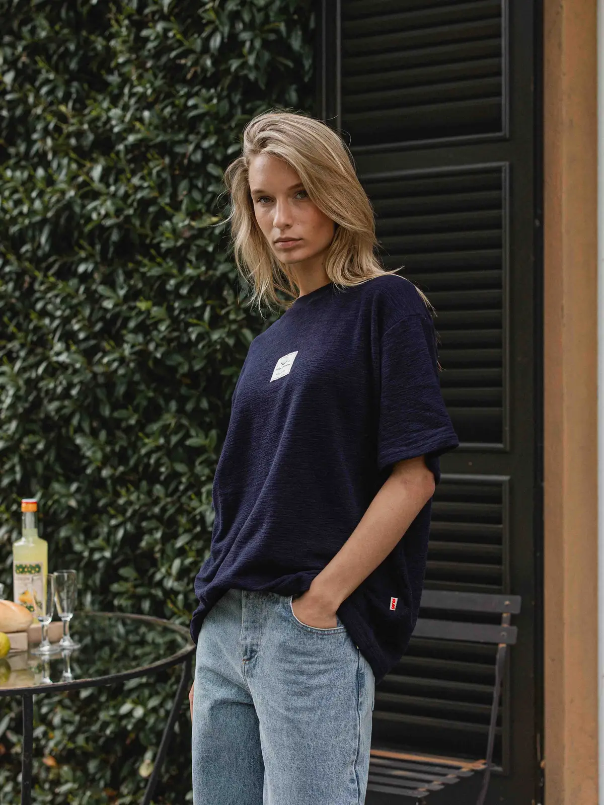 Navy Label T-shirt 1608 WEAR