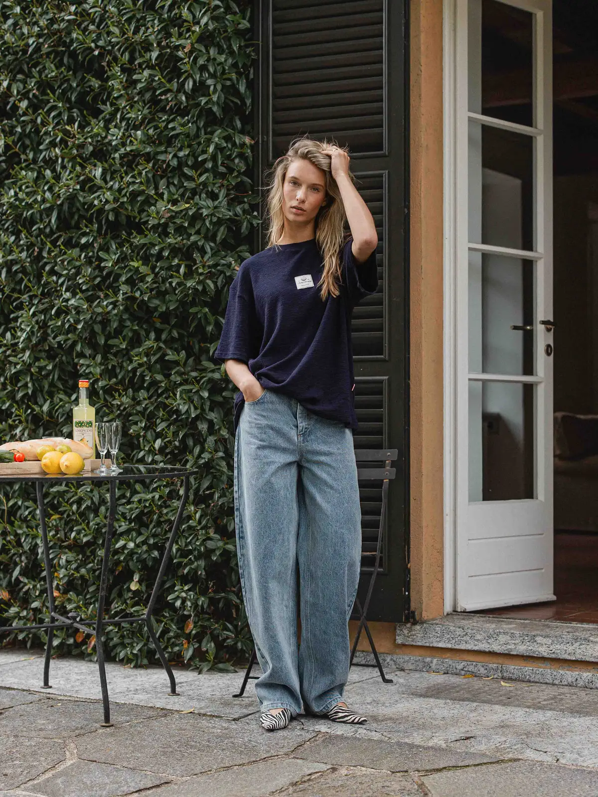 Navy Label T-shirt 1608 WEAR