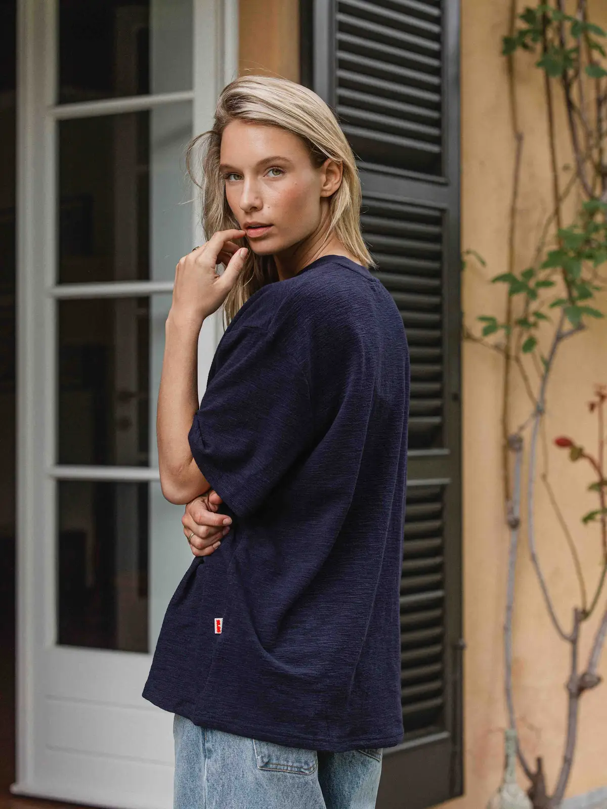 Navy Label T-shirt 1608 WEAR