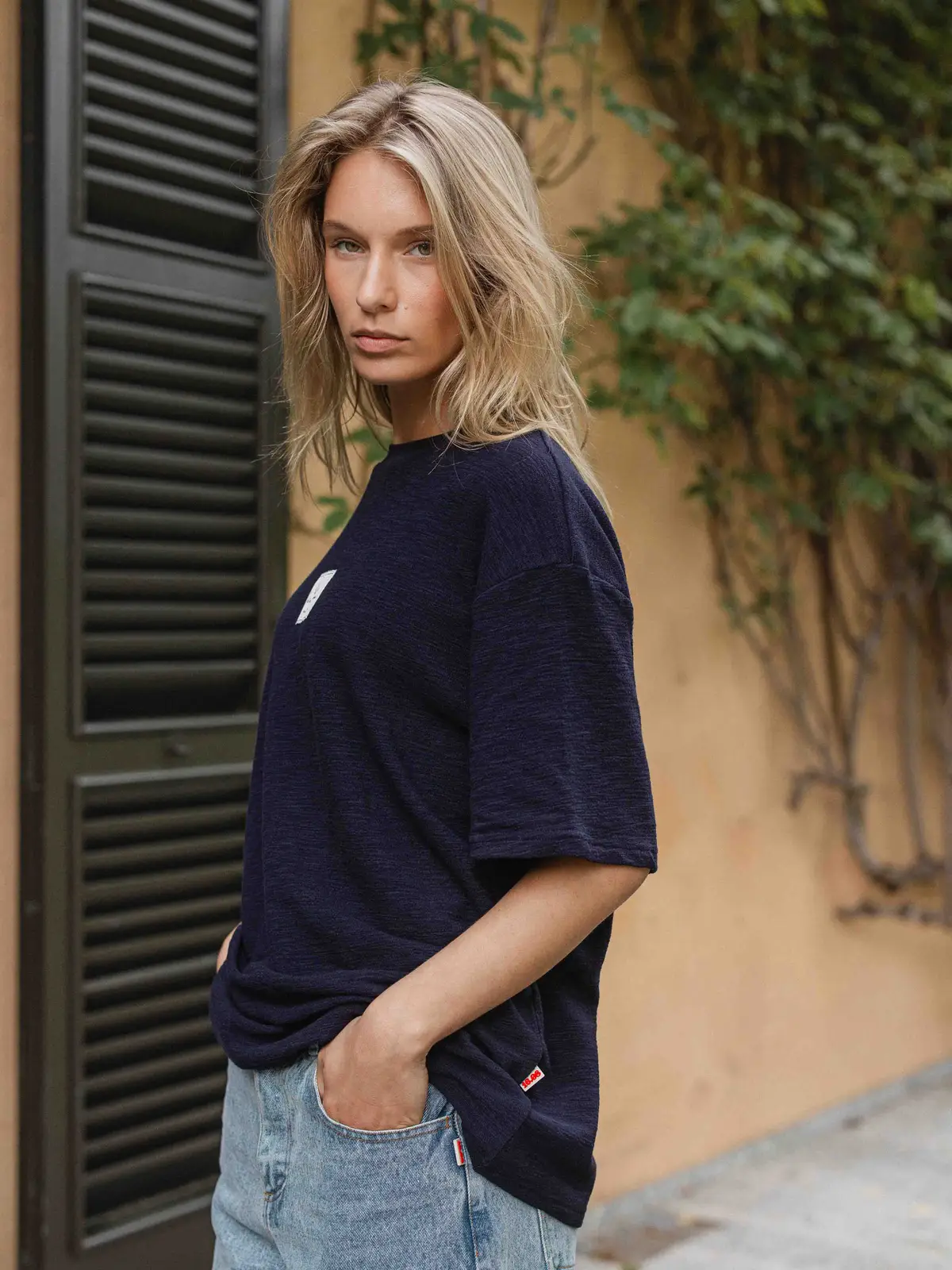 Navy Label T-shirt 1608 WEAR