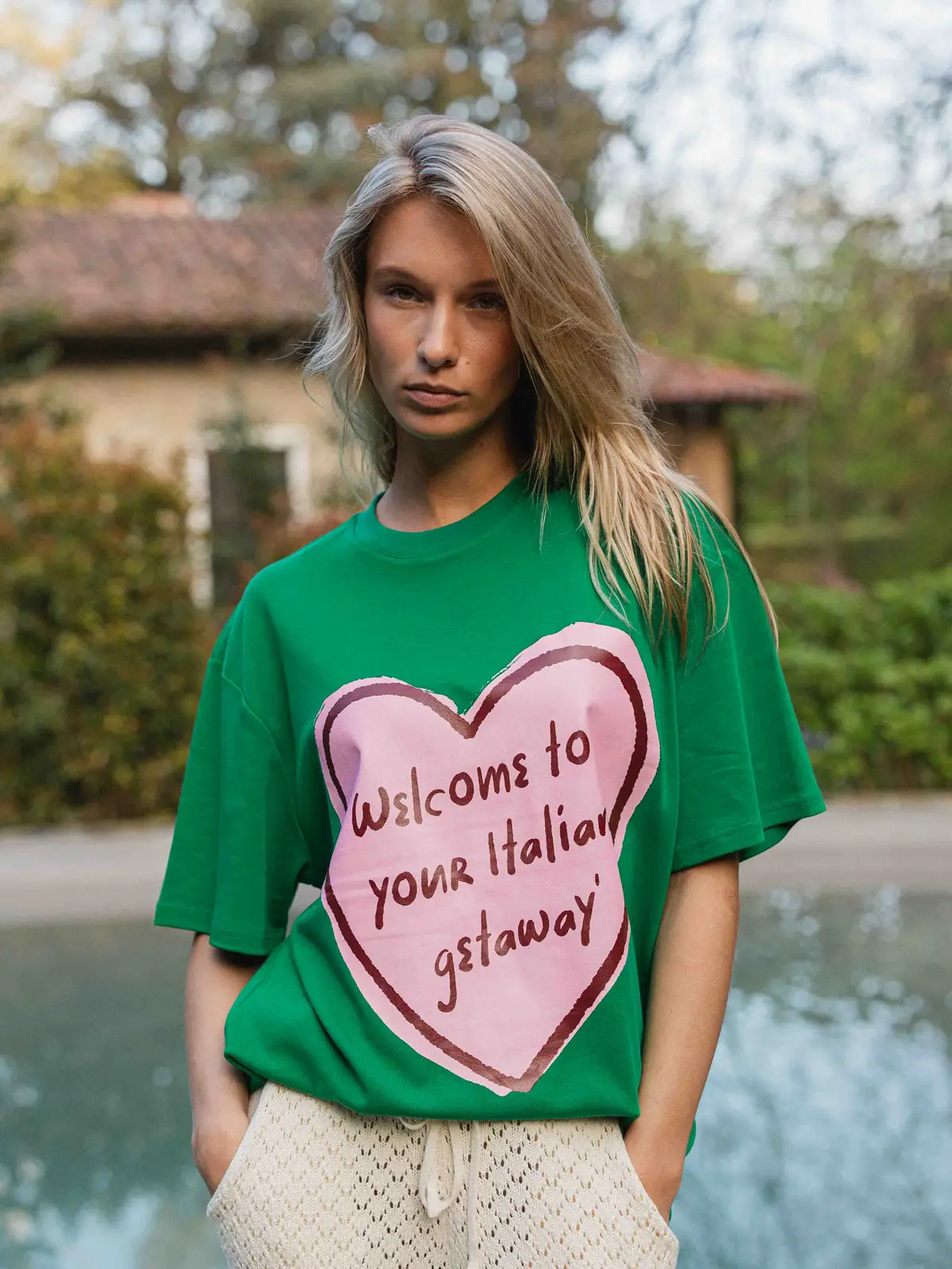 Green Heart T-shirt 1608 WEAR