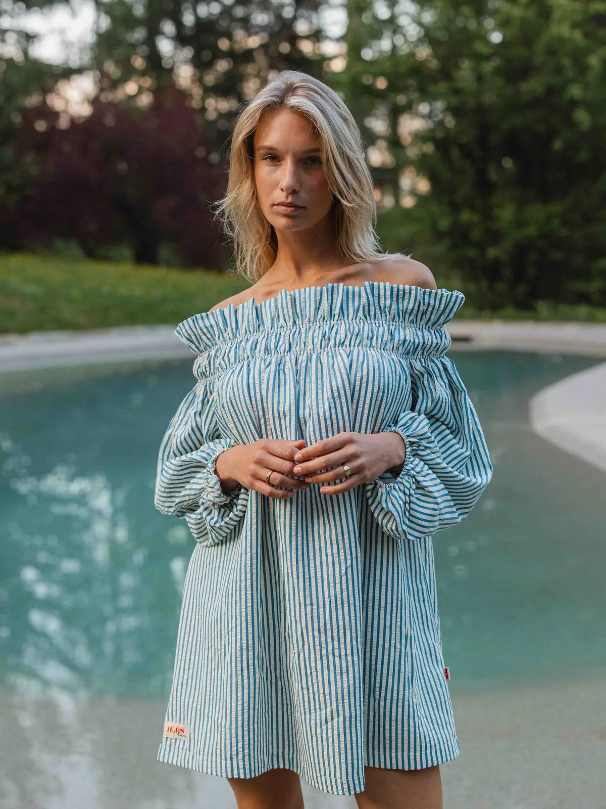 Blue Stripe Dress 1608 WEAR