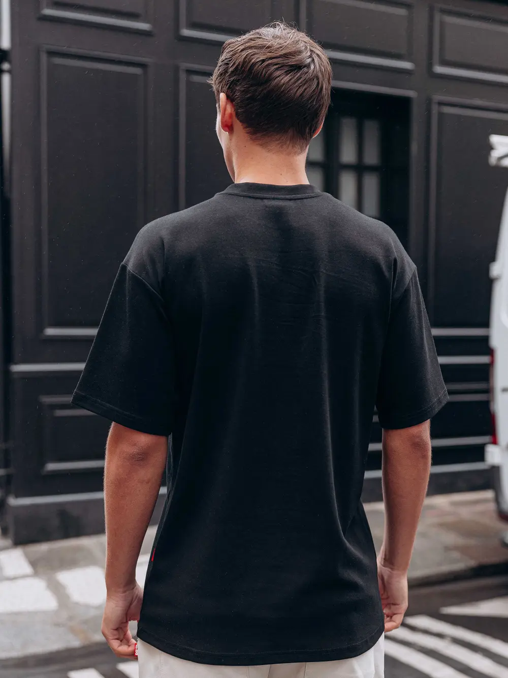 Black Sleeve Oversized T-shirt 1608 WEAR