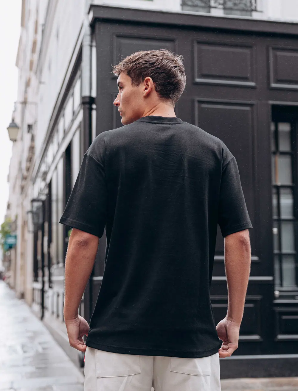 Black Sleeve Oversized T-shirt 1608 WEAR