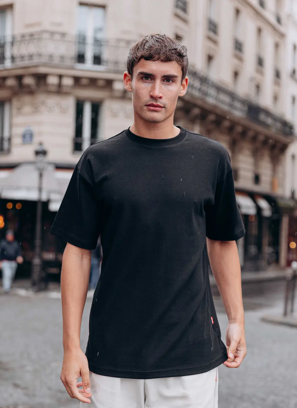Black Sleeve Oversized T-shirt 1608 WEAR