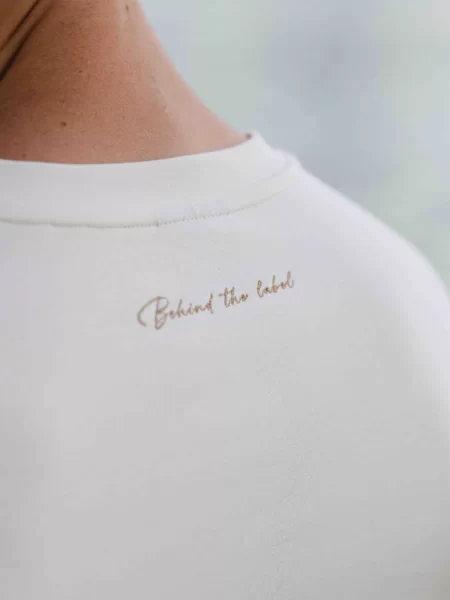 Creme Behind Oversized T-shirt