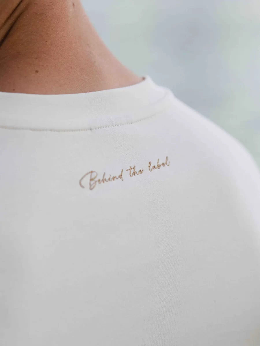 Creme Behind Oversized T-shirt