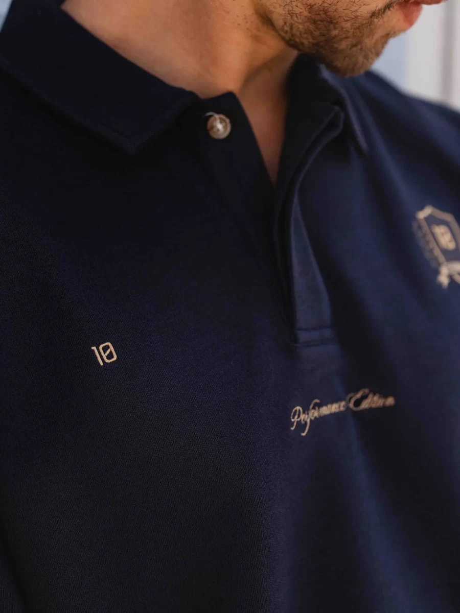 Navy Anniversary Oversized Poloshirt