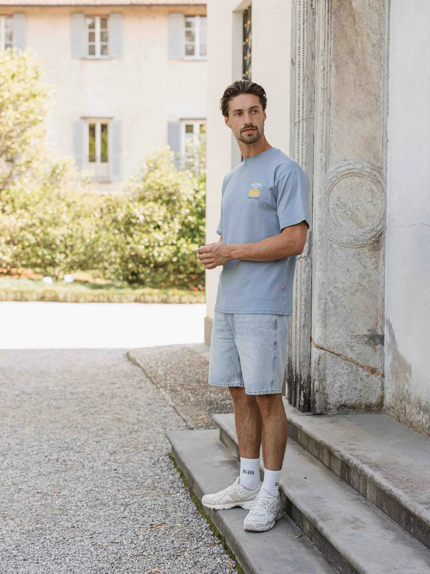 Light Blue Label Oversized T-shirt 1608 WEAR