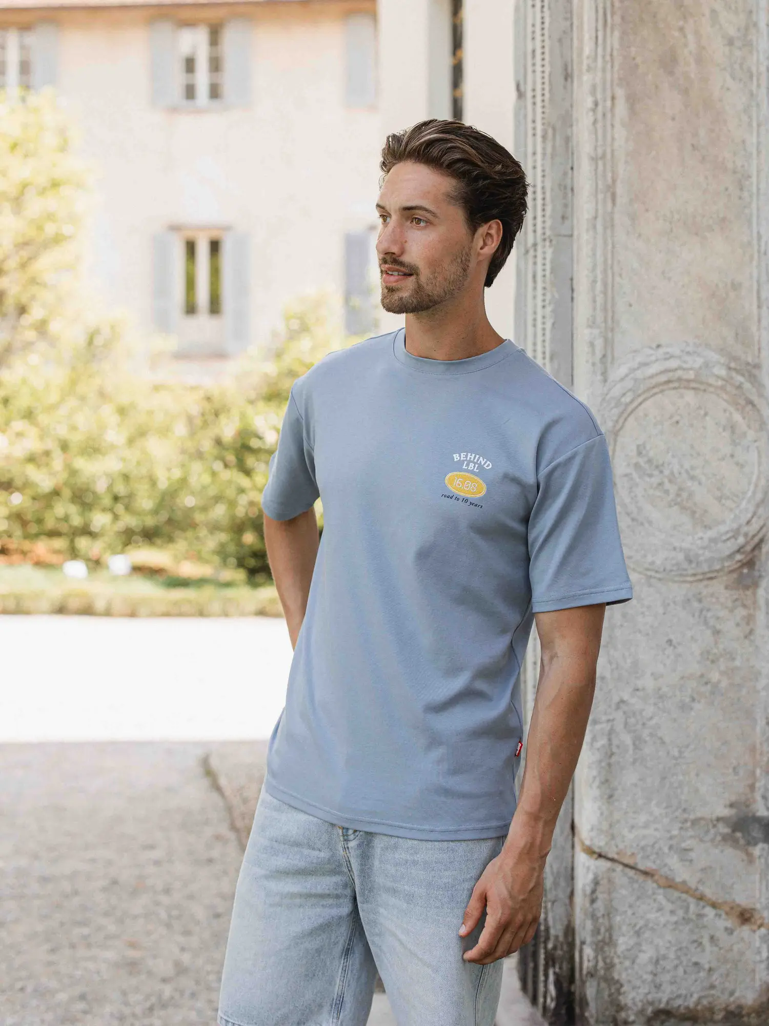 Light Blue Label Oversized T-shirt 1608 WEAR
