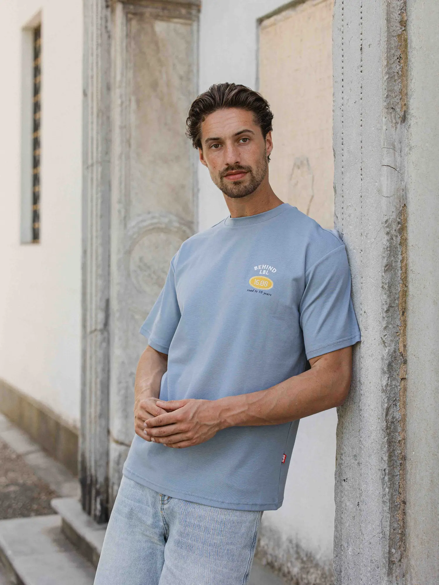 Light Blue Label Oversized T-shirt 1608 WEAR