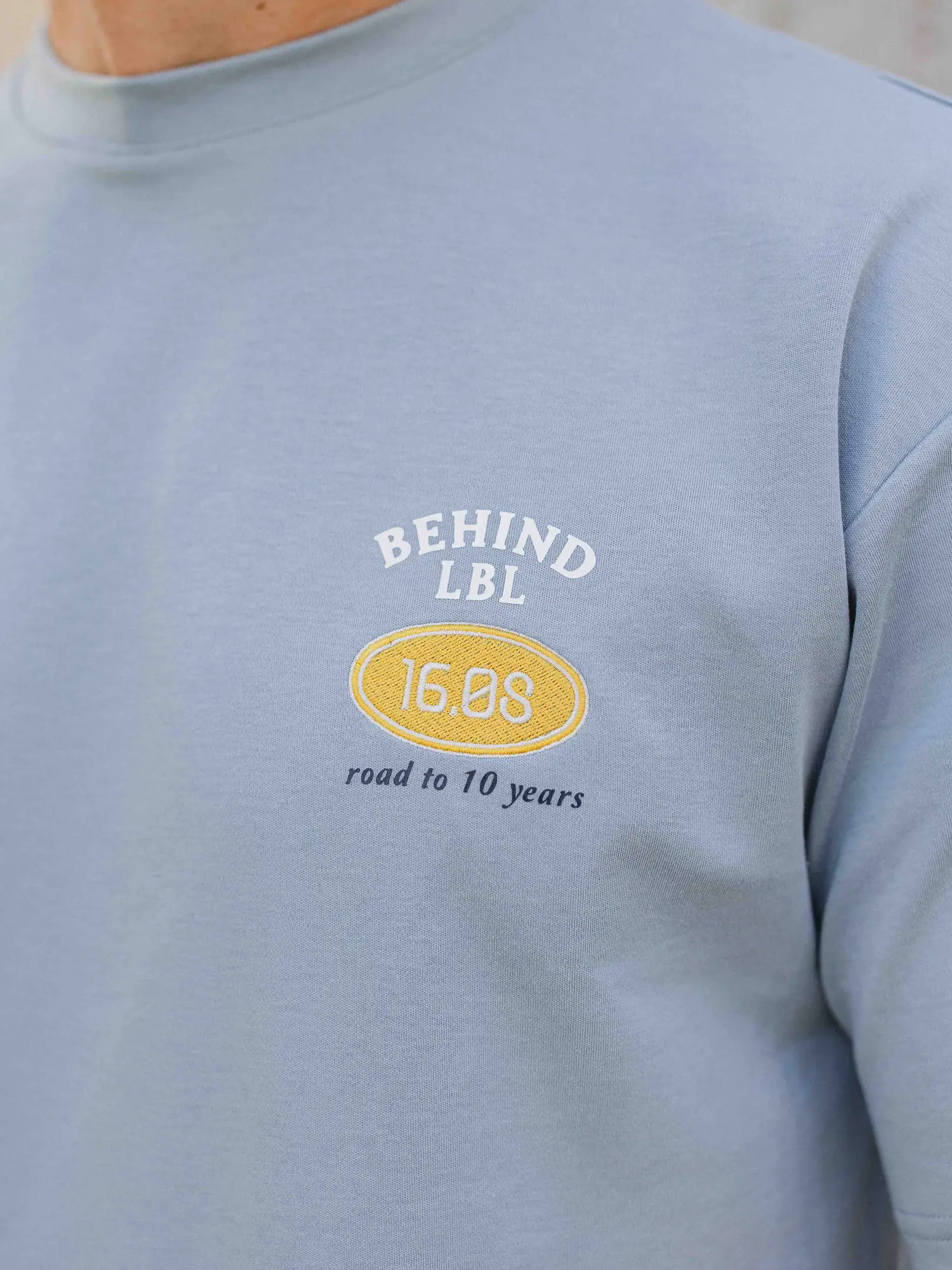 Light Blue Label Oversized T-shirt 1608 WEAR
