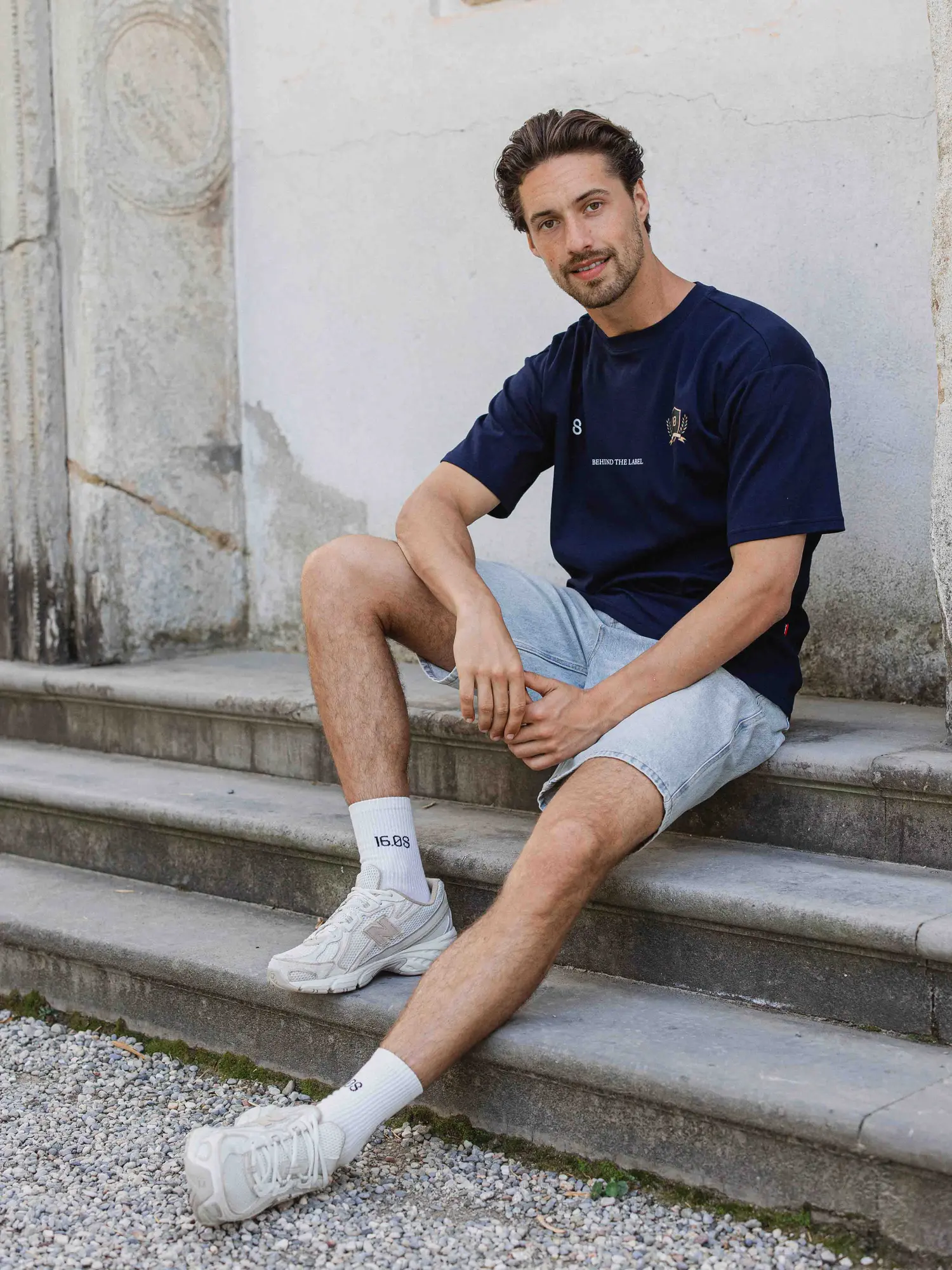 Navy Anniversary Oversized T-shirt 1608 WEAR