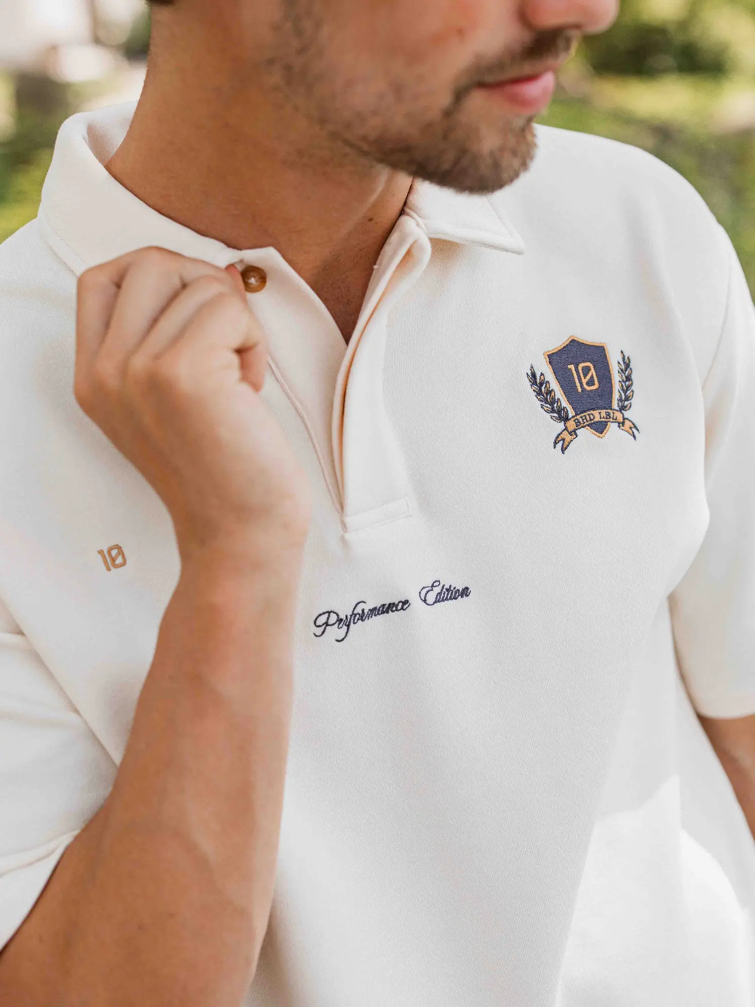 Creme Anniversary Oversized Poloshirt 1608 WEAR