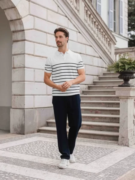 Navy Casual Pantalon