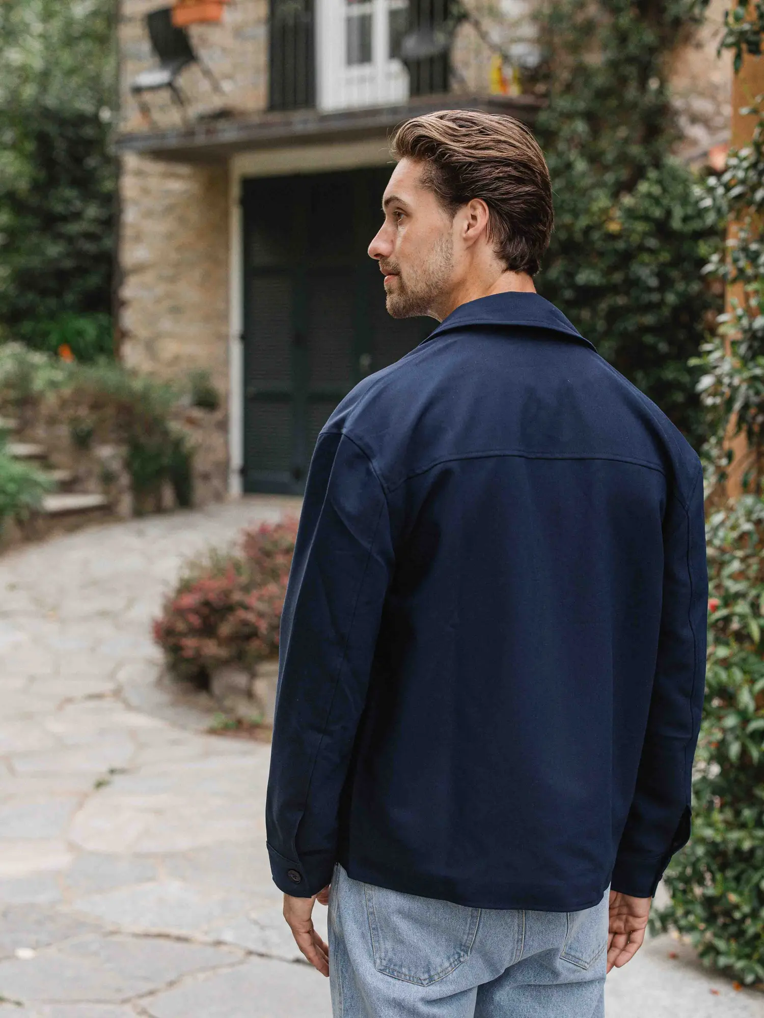 Navy Layer Overshirt 1608 WEAR