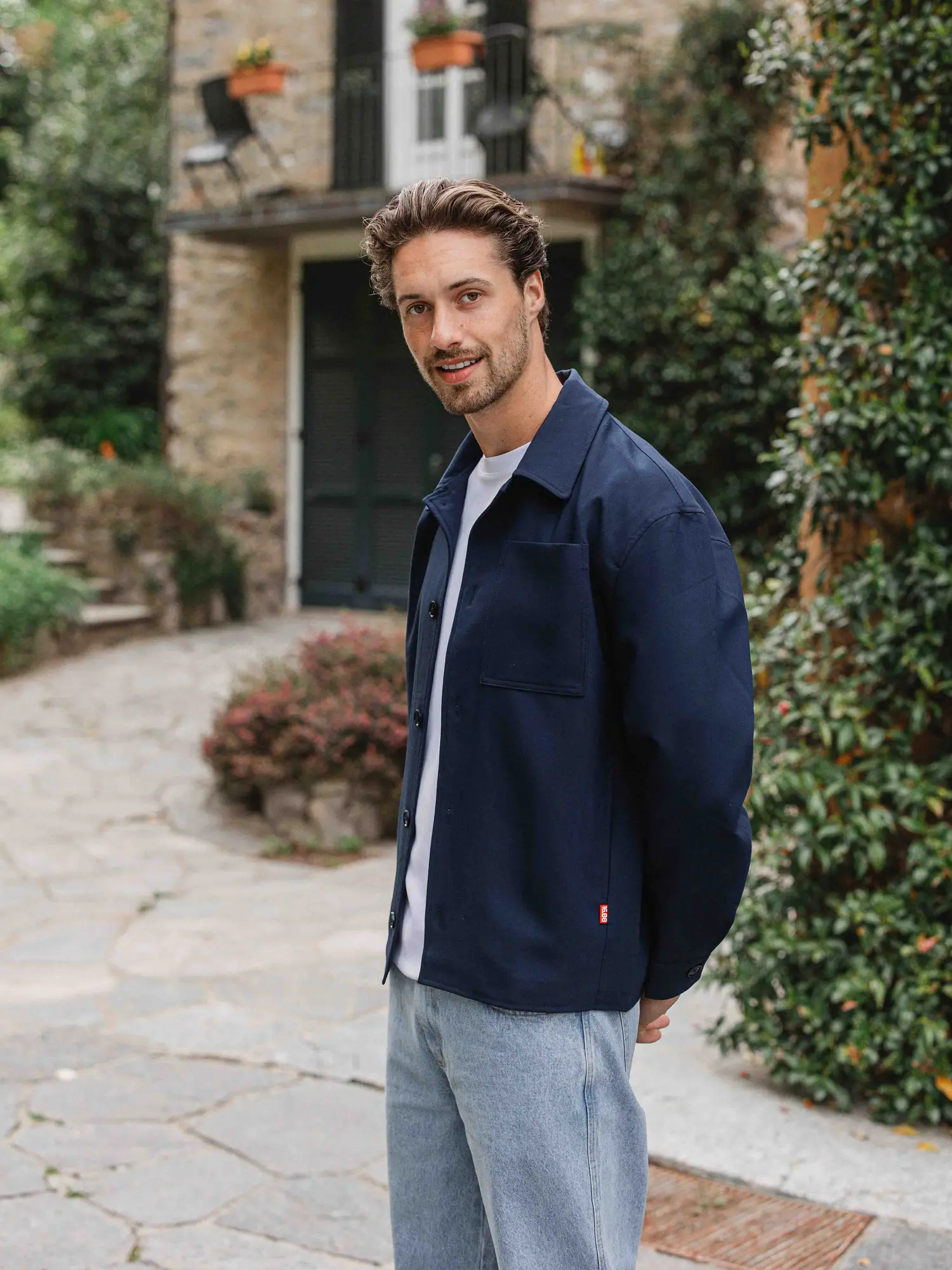 Navy Layer Overshirt 1608 WEAR