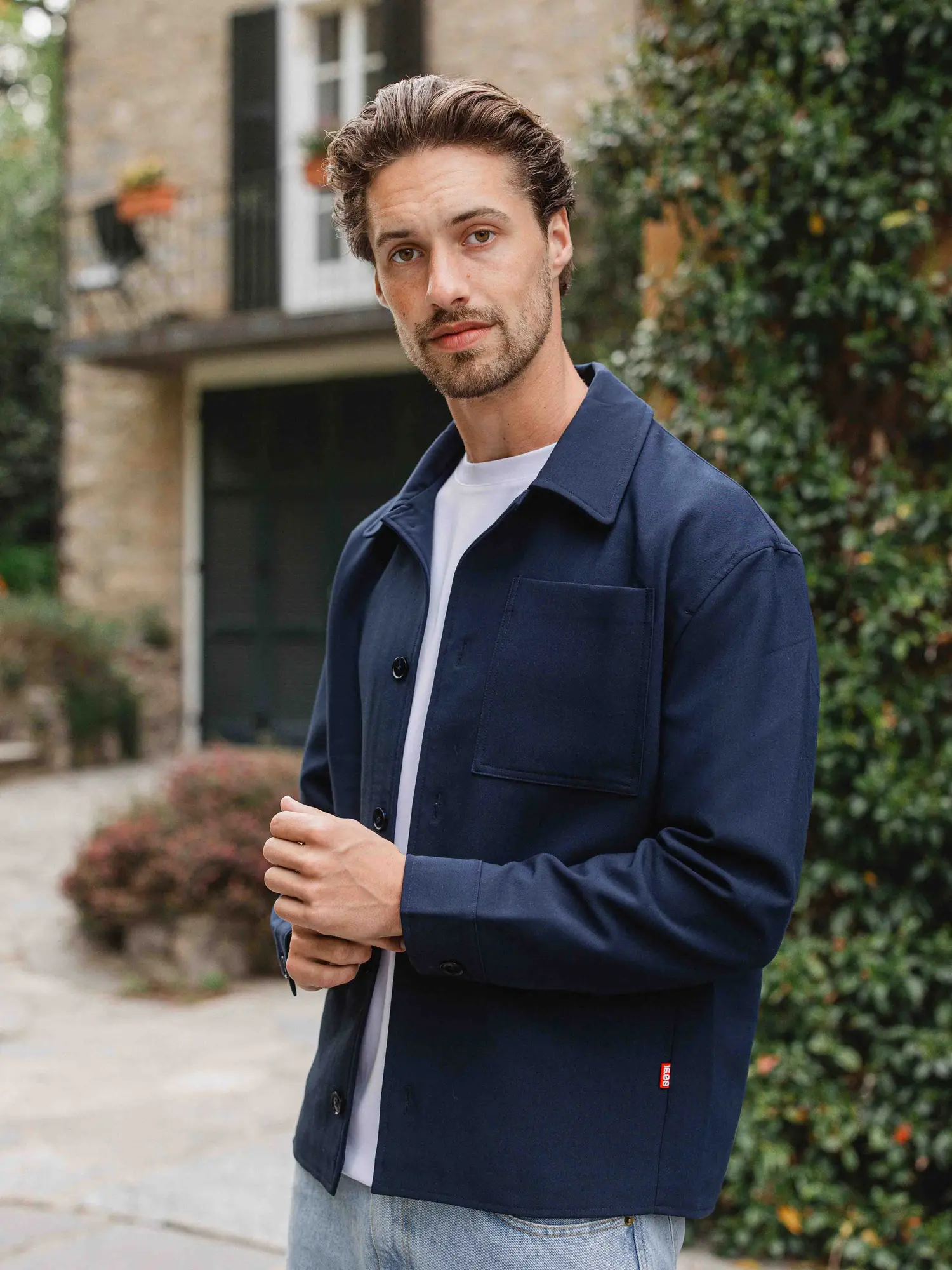 Navy Layer Overshirt 1608 WEAR