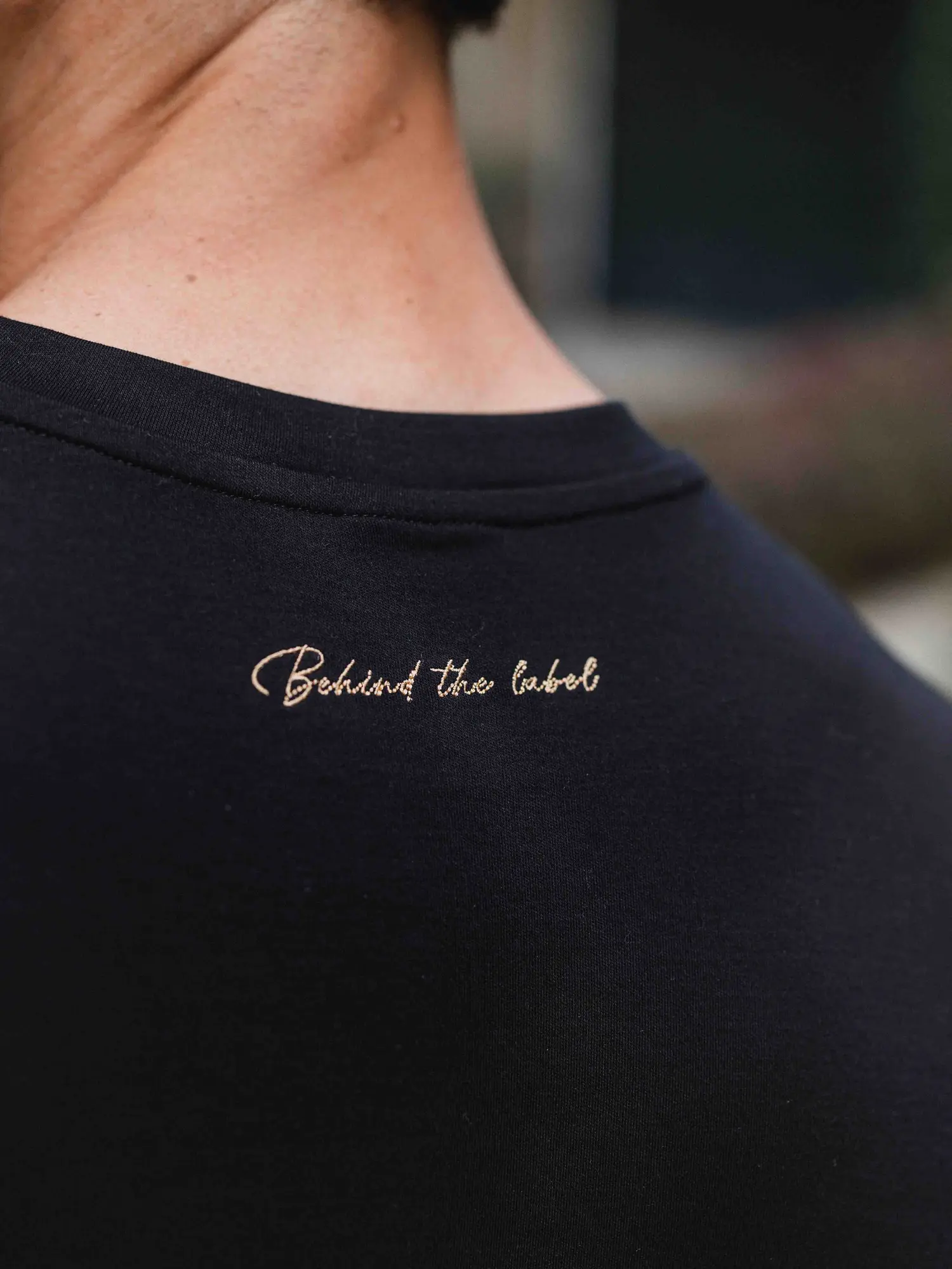 Black Behind Oversized T-shirt 1608 WEAR