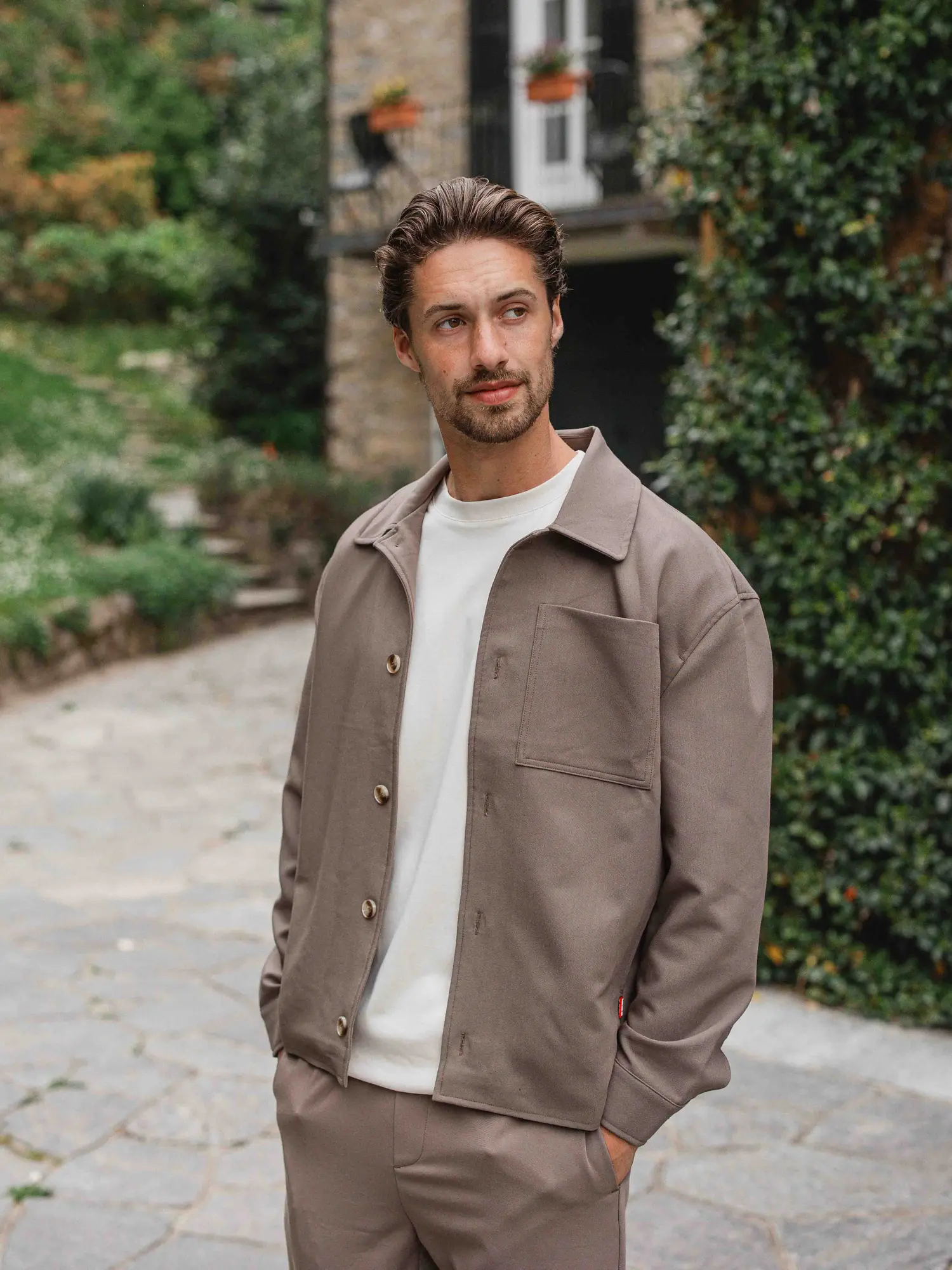 Brown Layer Overshirt 1608 WEAR