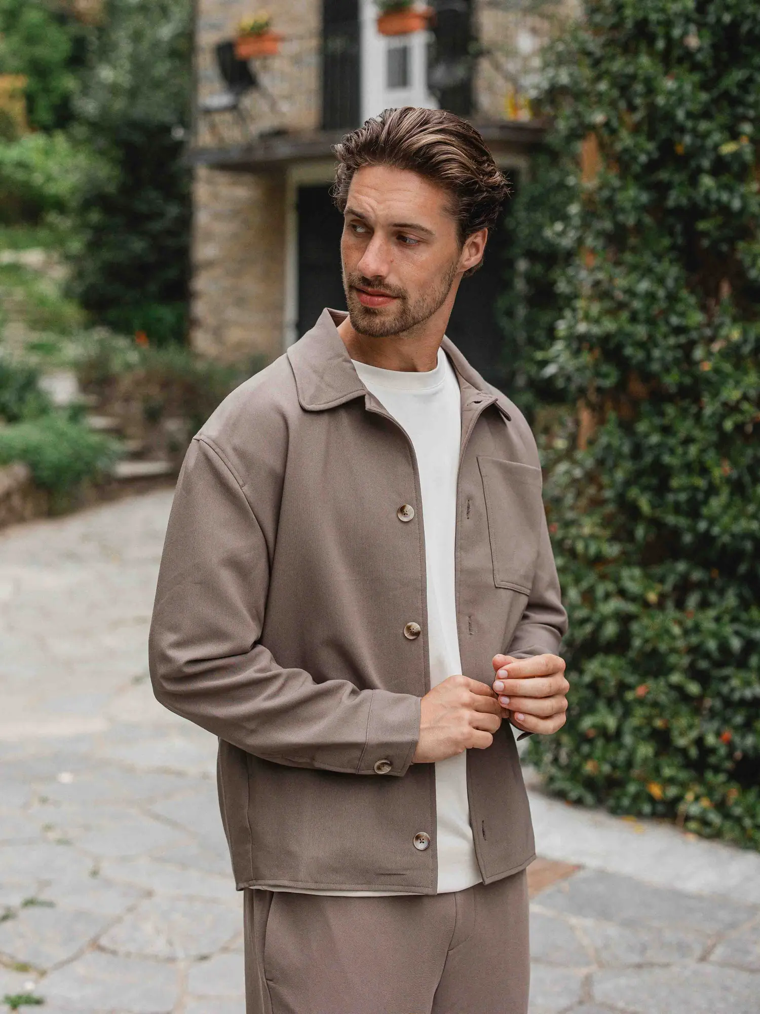 Brown Layer Overshirt 1608 WEAR