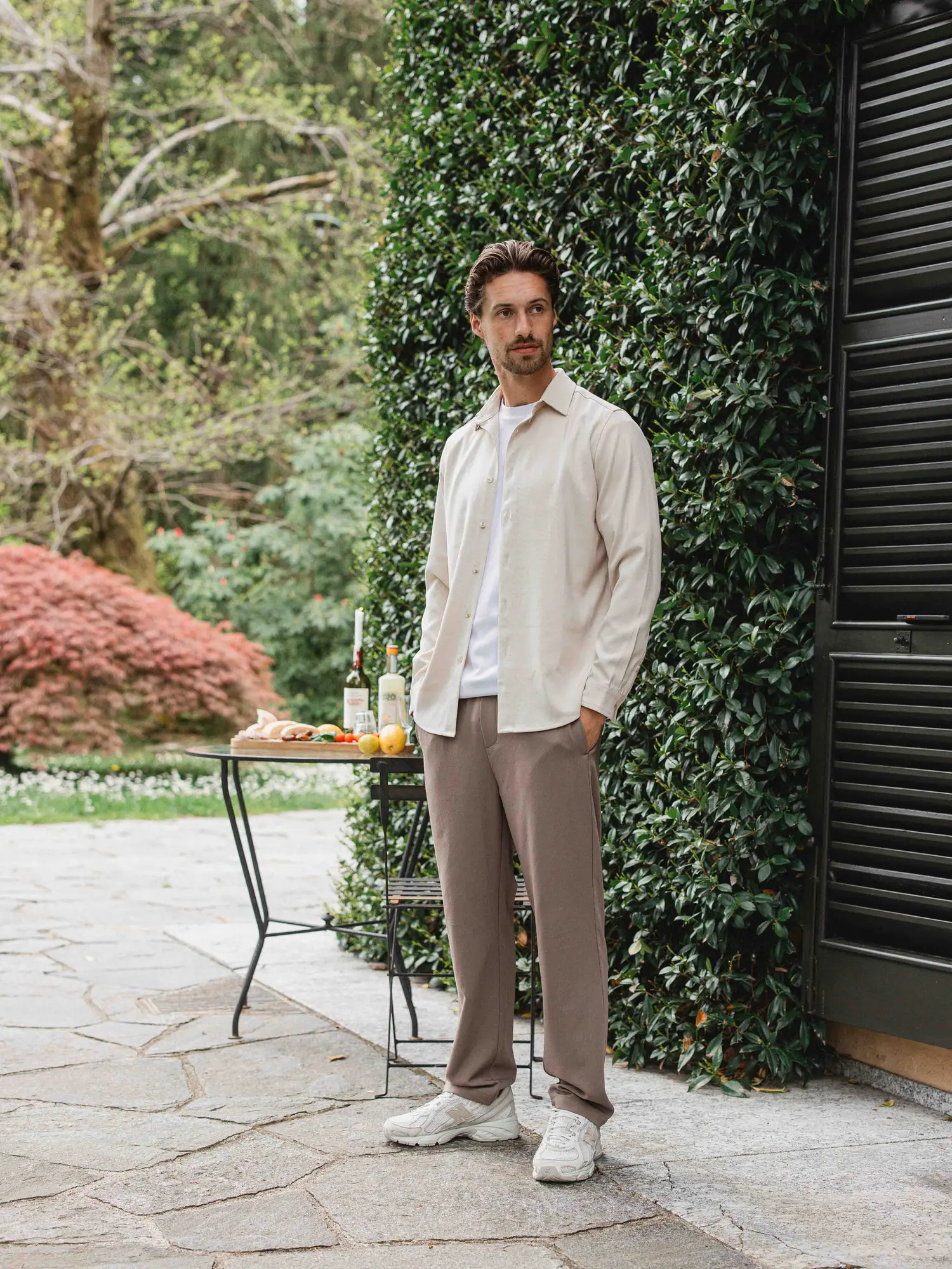 Beige Business Button Up Shirt 1608 WEAR