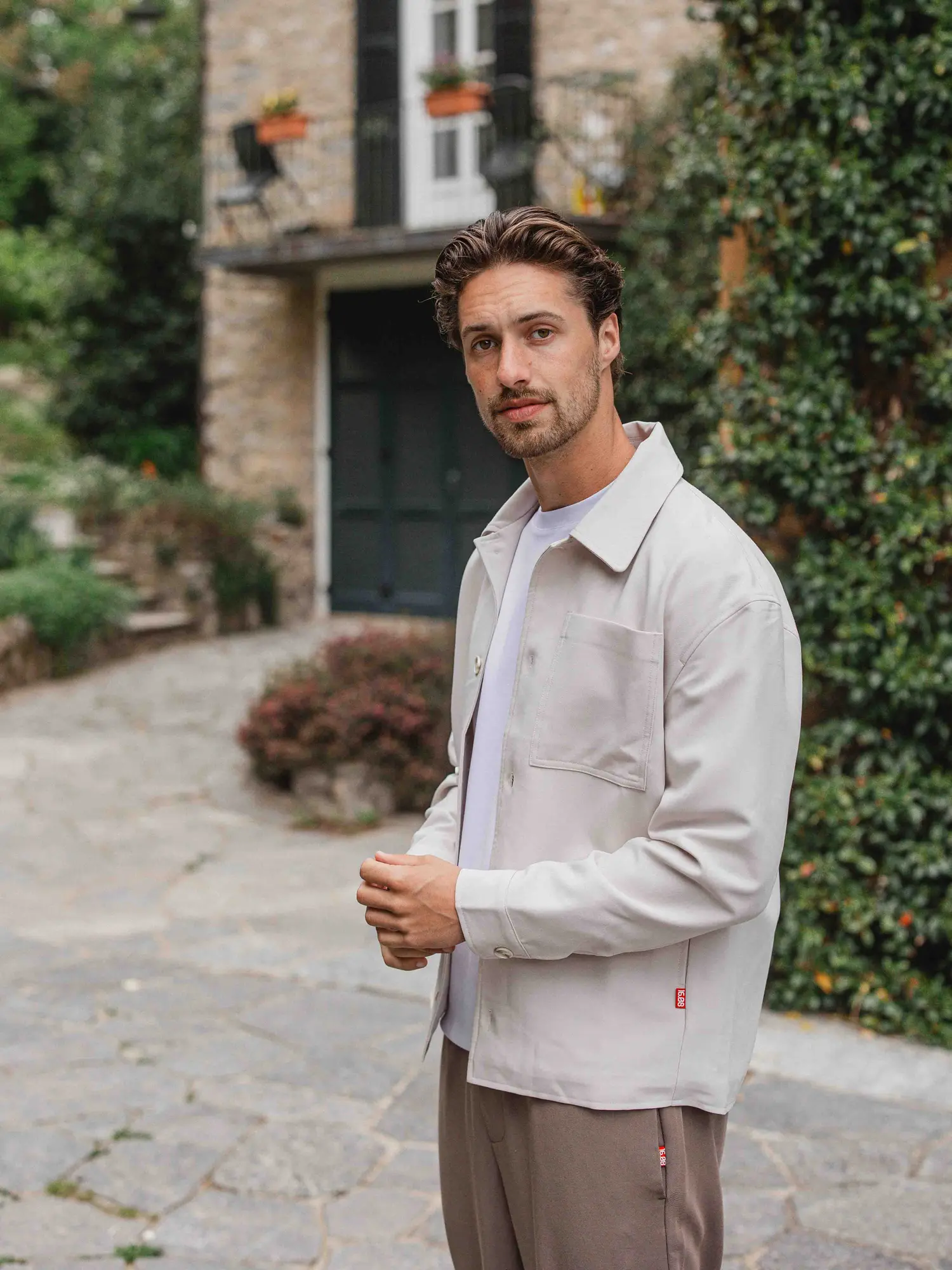 Beige Layer Overshirt 1608 WEAR