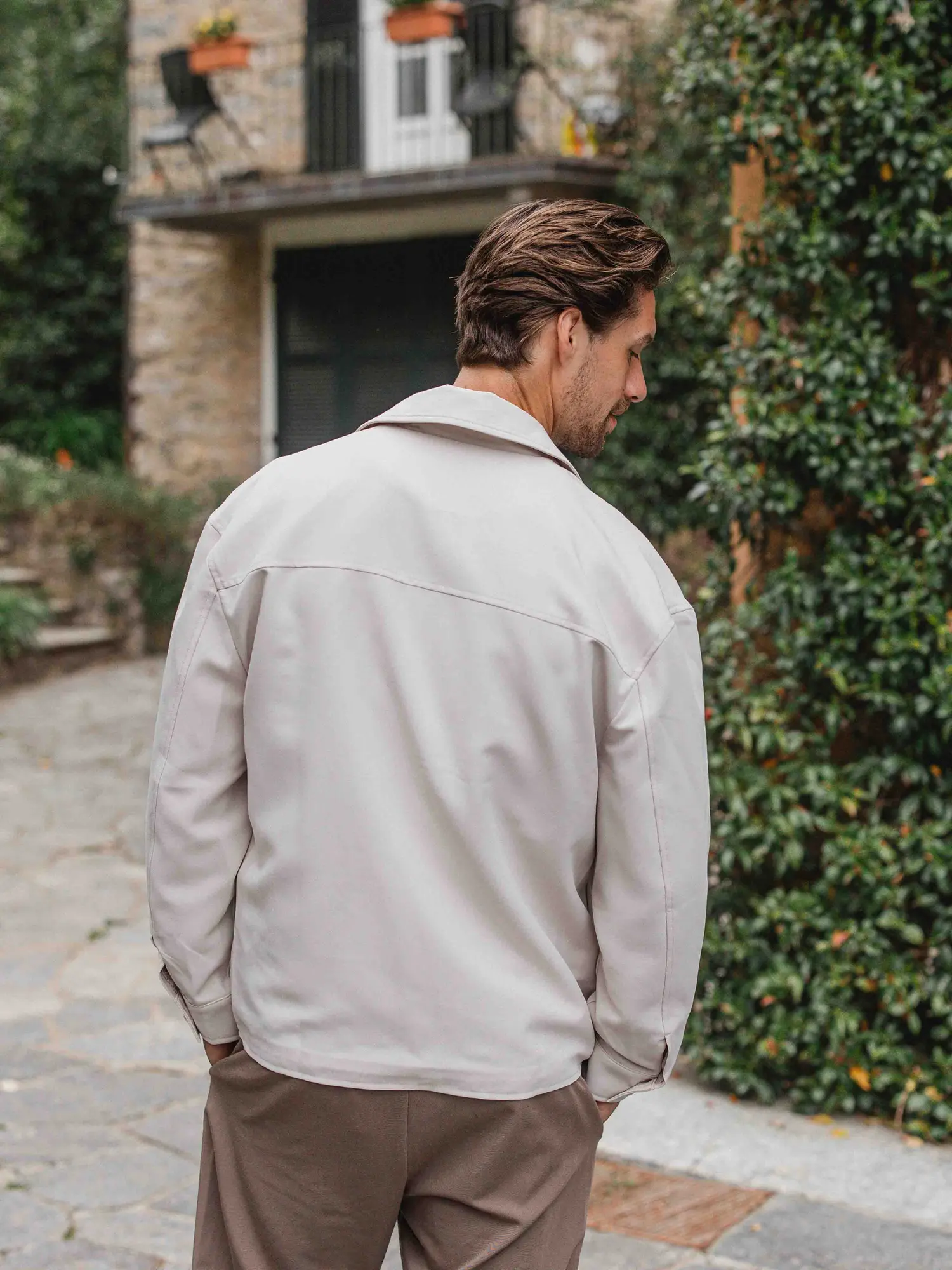 Beige Layer Overshirt 1608 WEAR