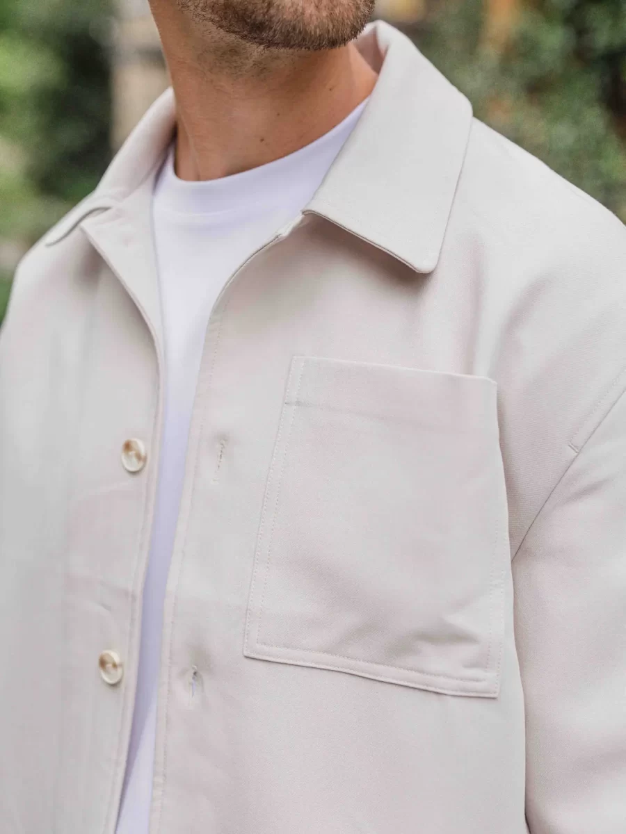 Beige Layer Overshirt
