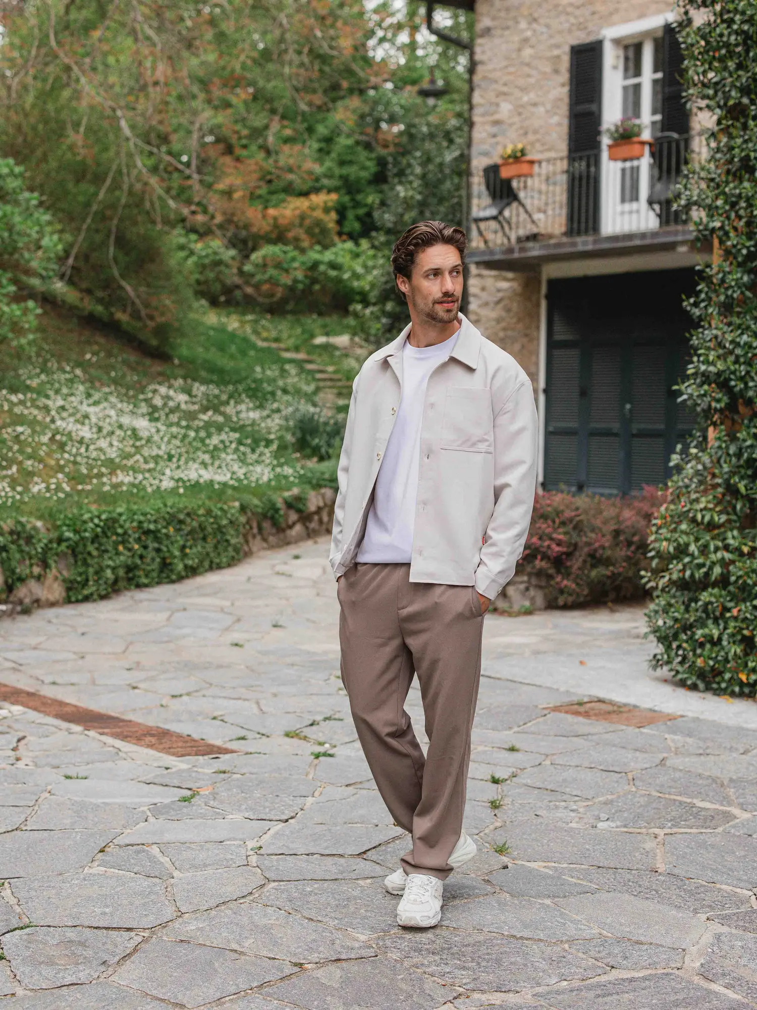 Beige Layer Overshirt 1608 WEAR