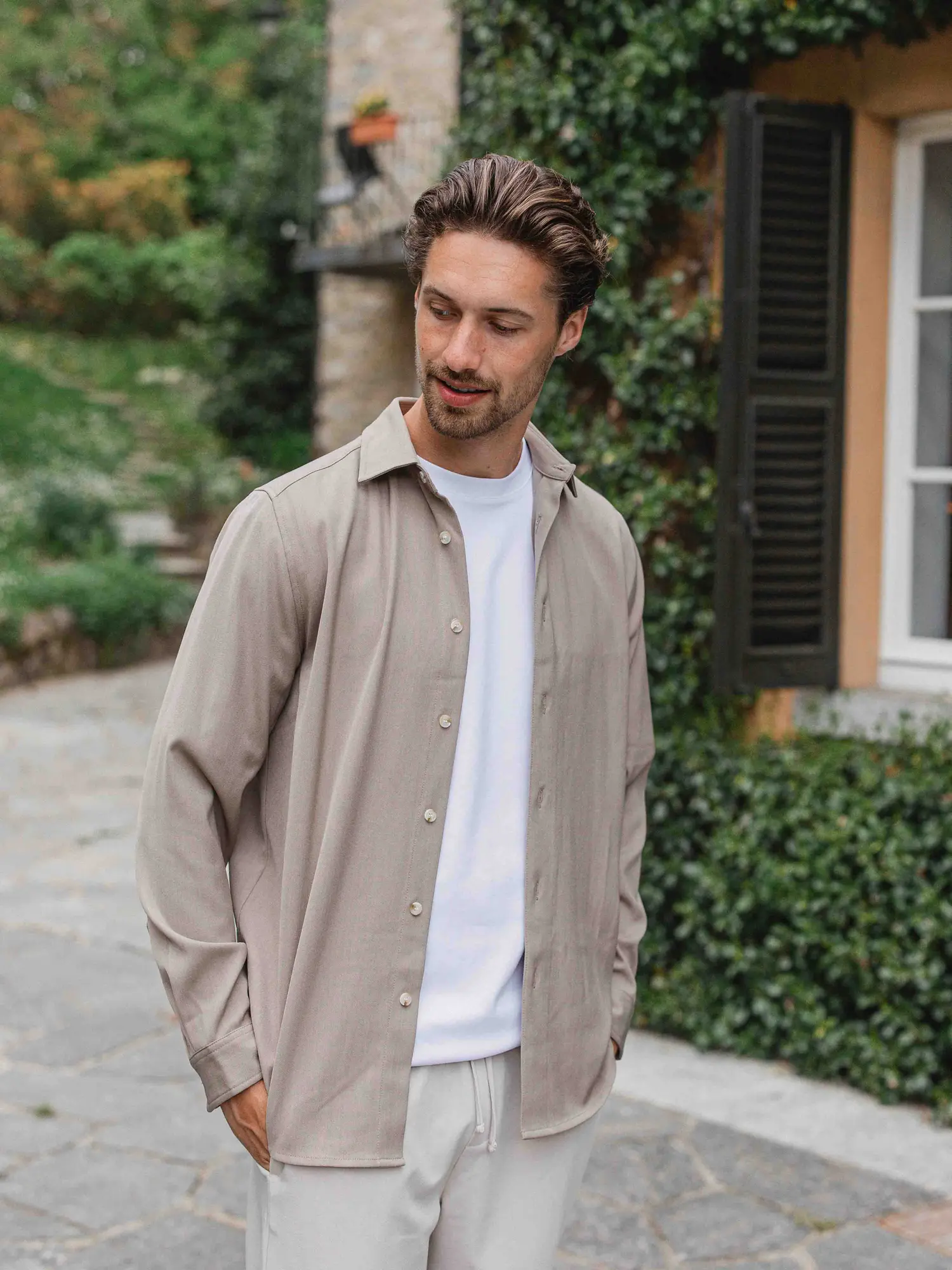 Brown Business Button Up Shirt 1608 WEAR