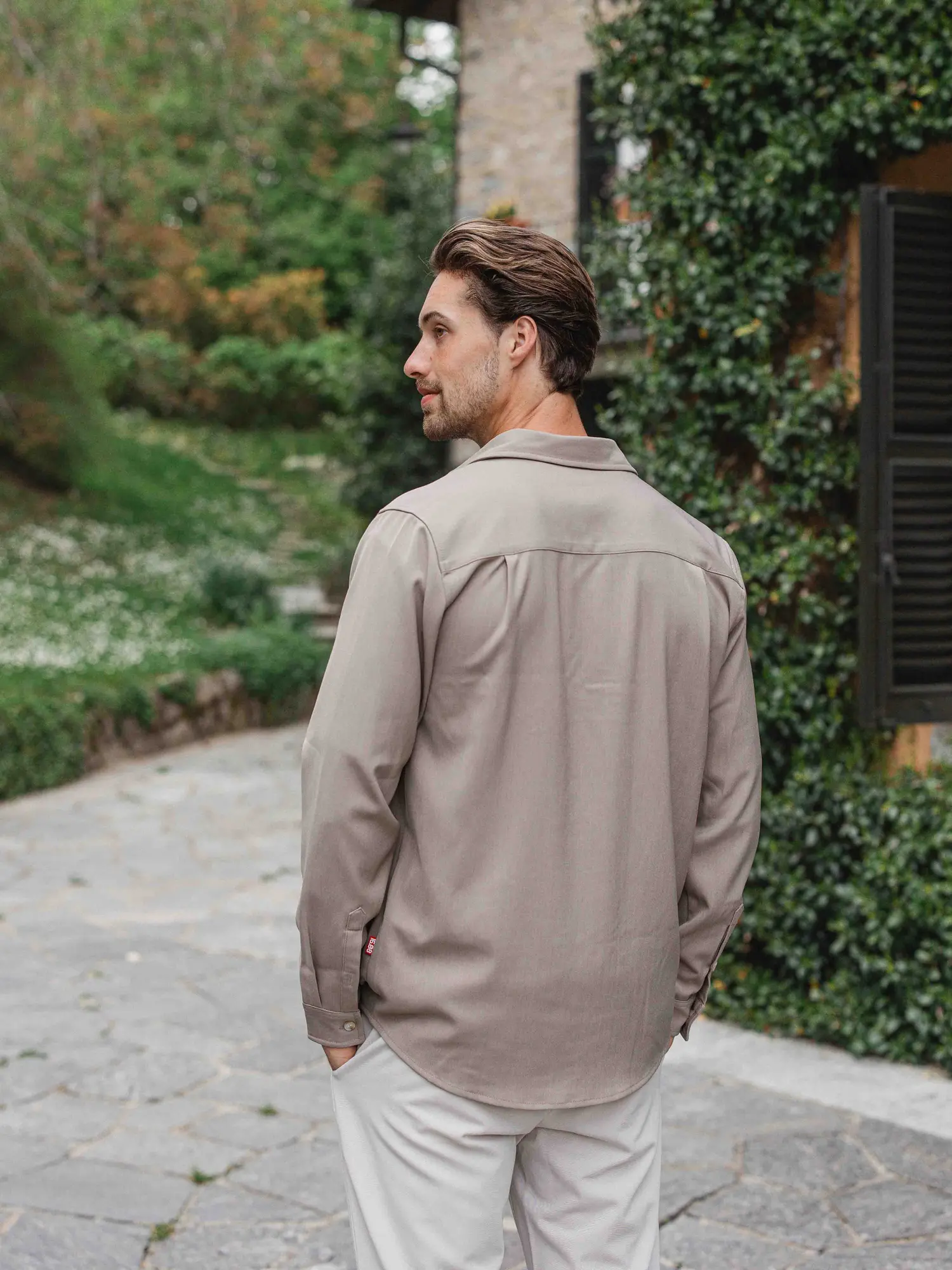 Brown Business Button Up Shirt 1608 WEAR