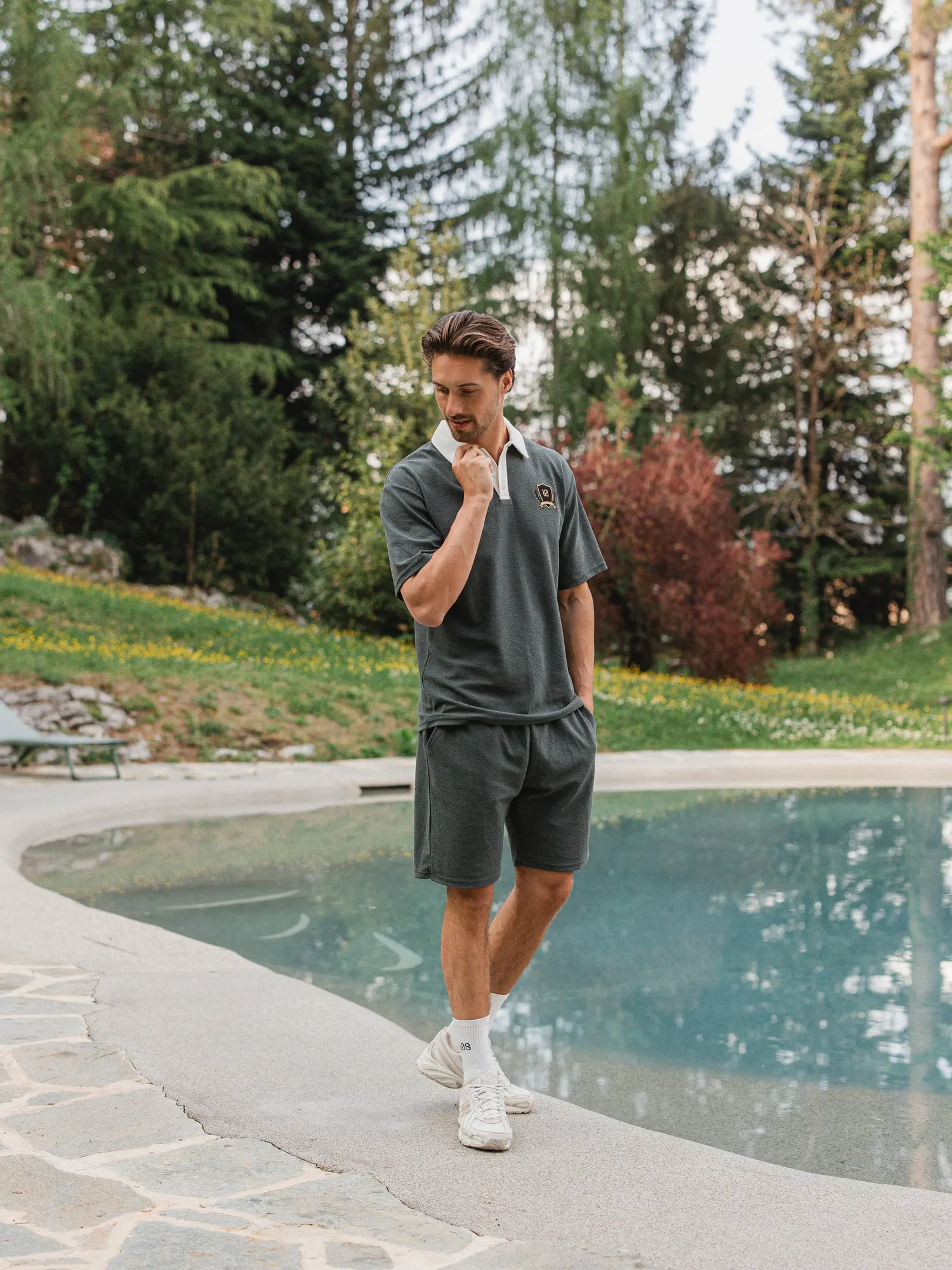 Green Oversized Boucle Poloshirt 1608 WEAR