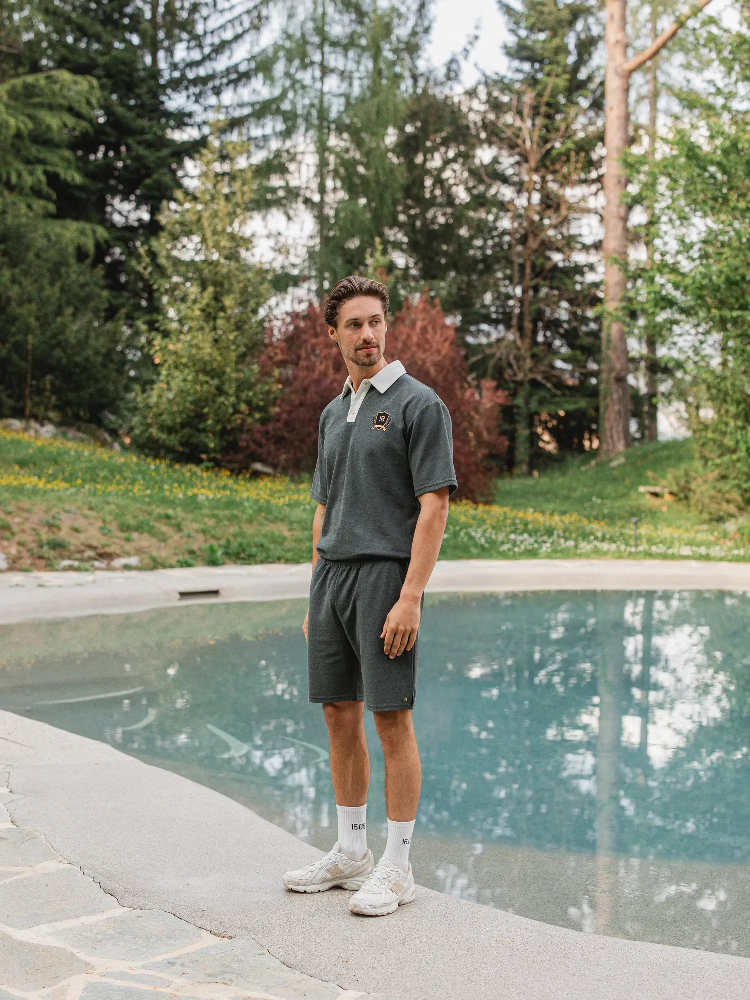 Green Oversized Boucle Poloshirt 1608 WEAR
