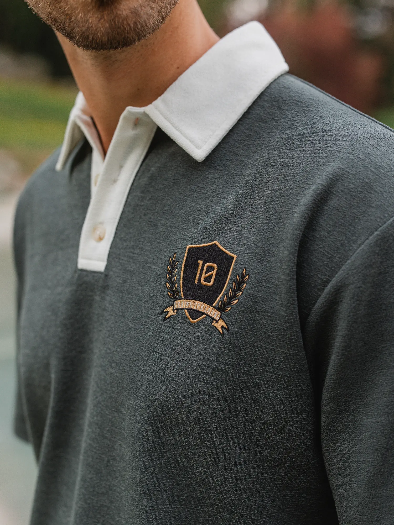 Green Oversized Boucle Poloshirt 1608 WEAR