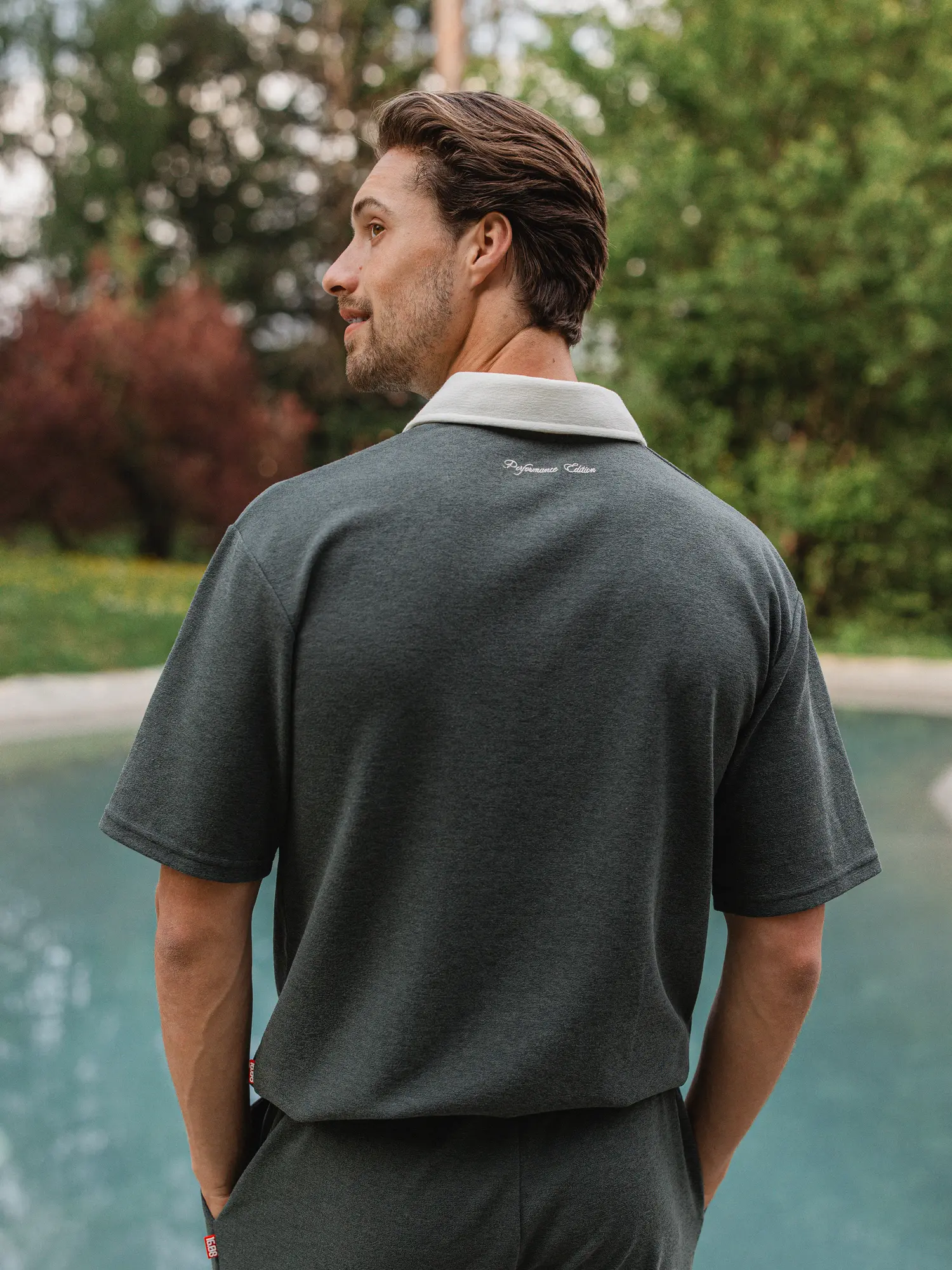 Green Oversized Boucle Poloshirt 1608 WEAR