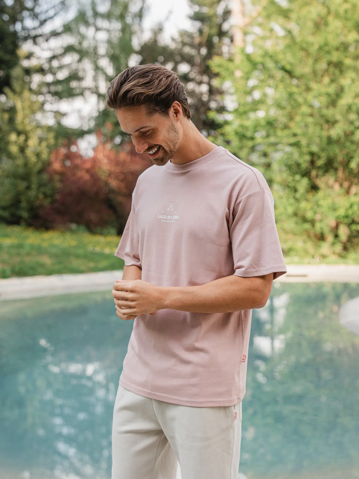 Old Pink Lago Oversized T-shirt 1608 WEAR