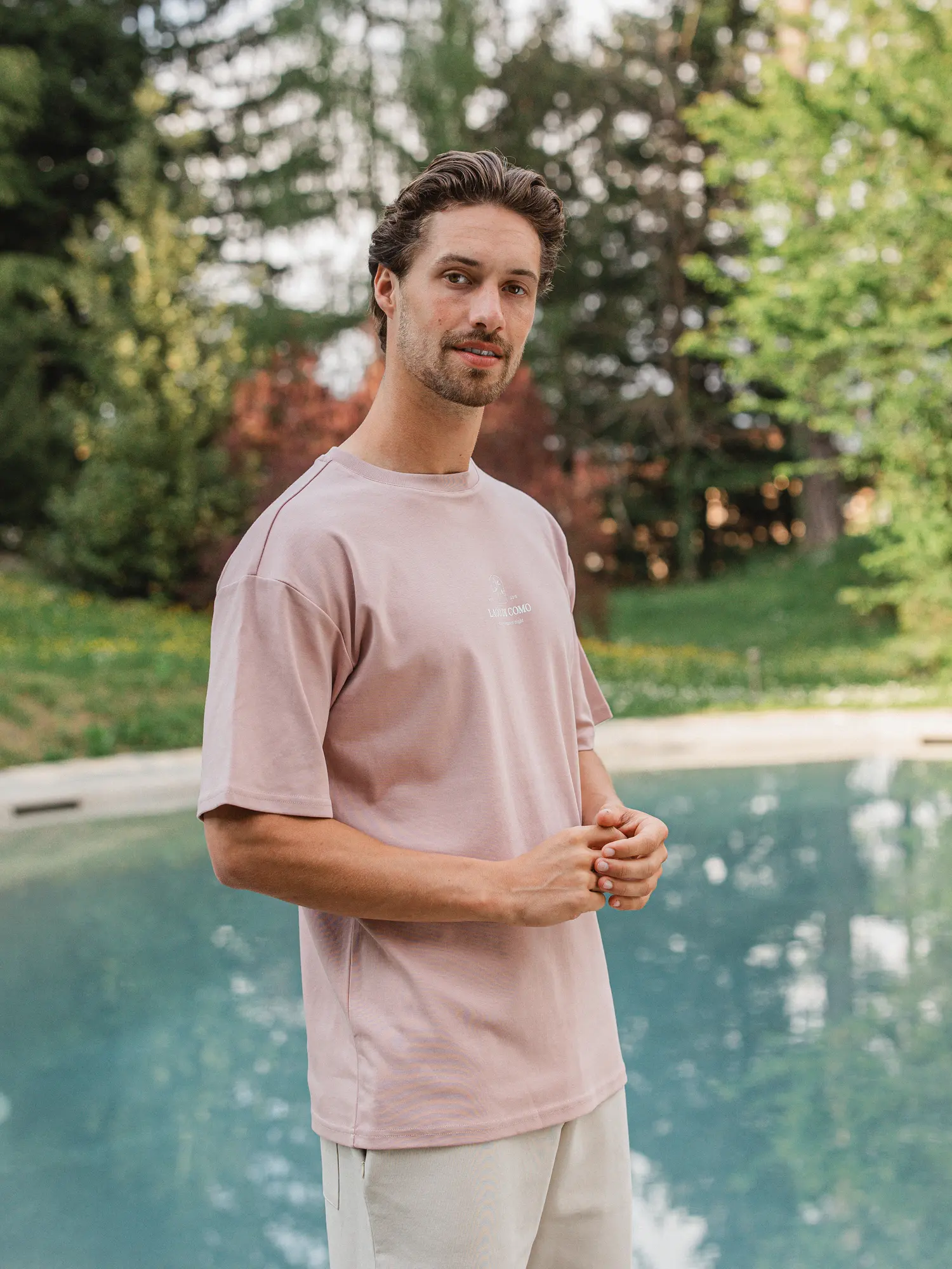 Old Pink Lago Oversized T-shirt 1608 WEAR