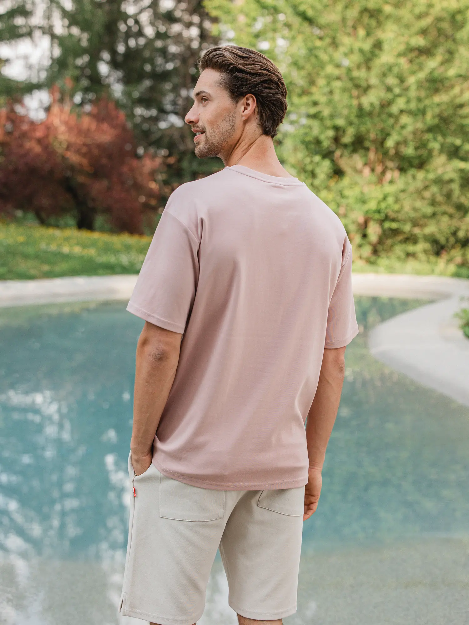 Old Pink Lago Oversized T-shirt 1608 WEAR