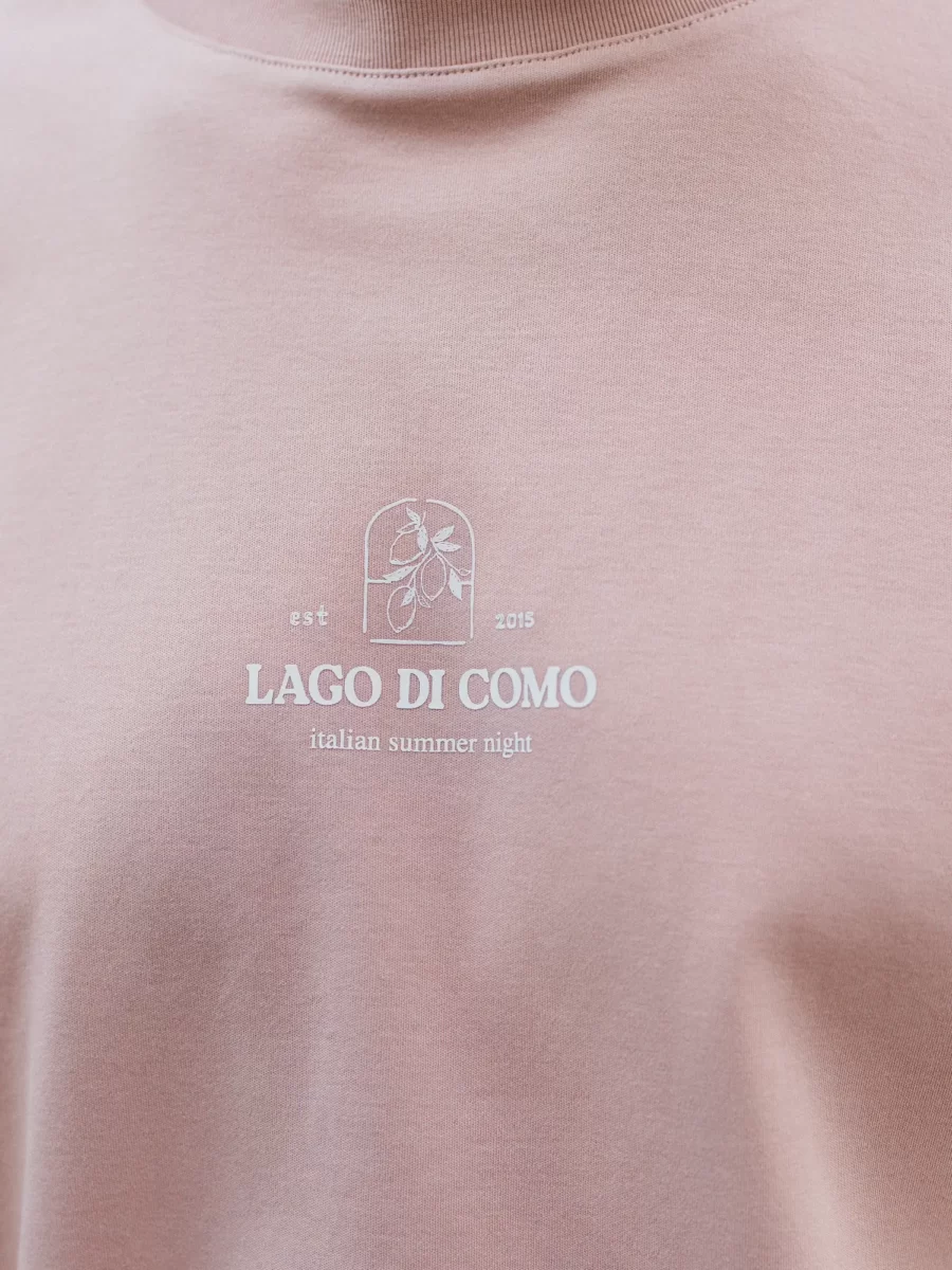 Old Pink Lago Oversized T-shirt