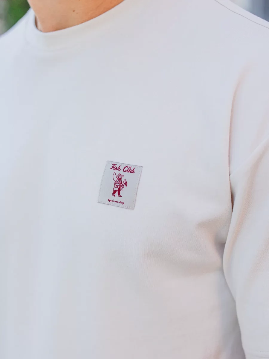 Creme Fish Club Oversized T-shirt