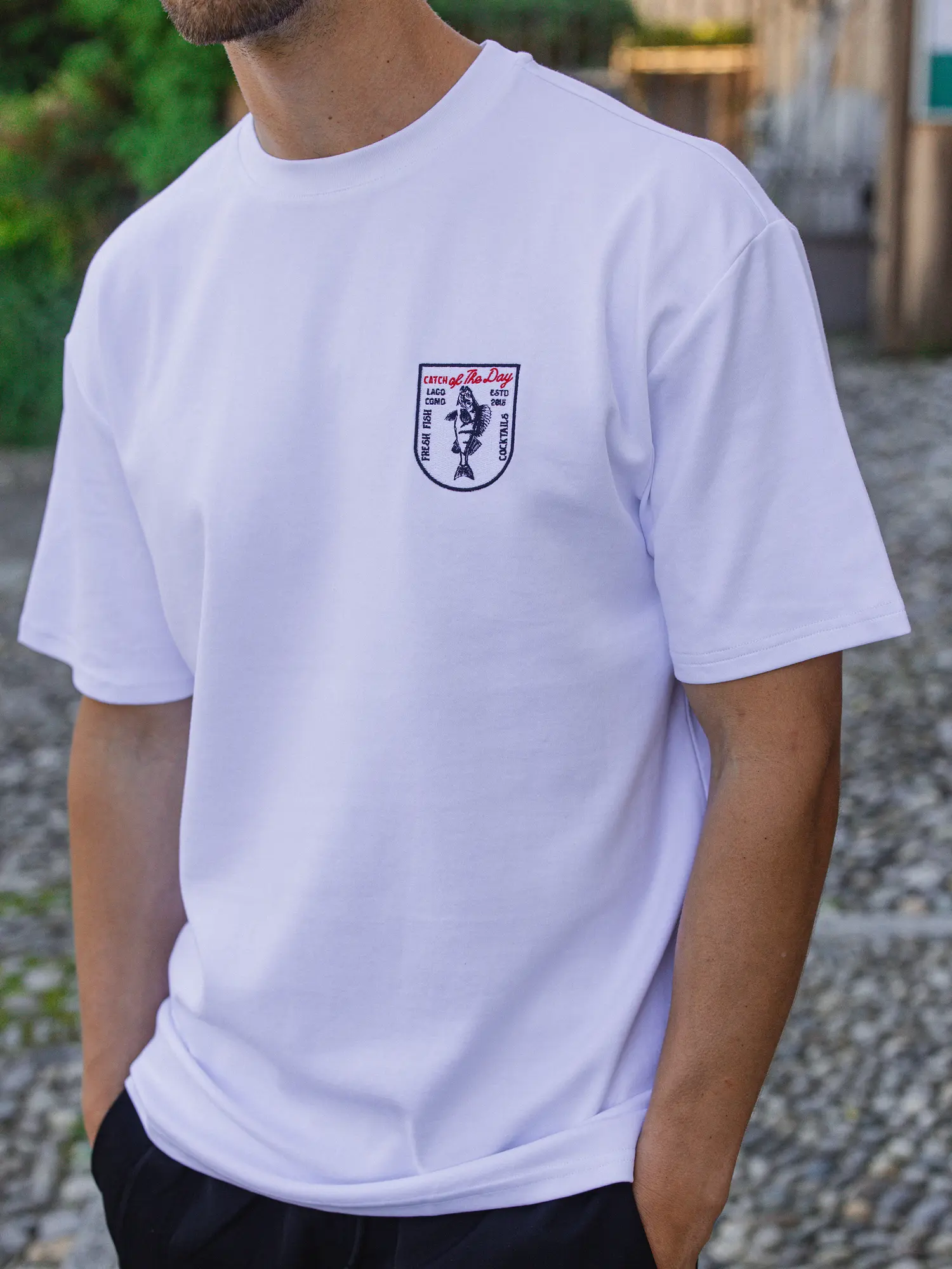 White Fish Oversized T-shirt 1608 WEAR