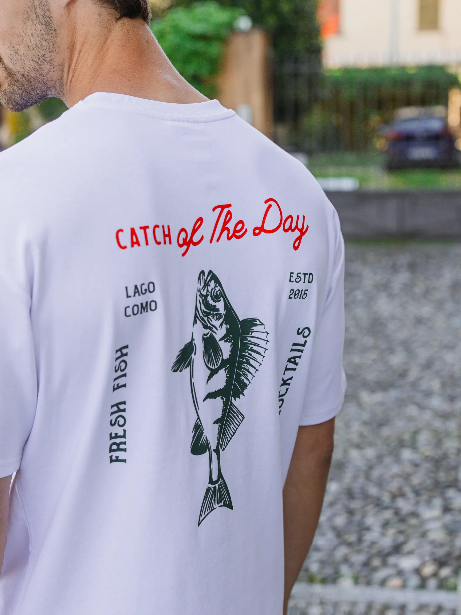 White Catch Oversized T-shirt 1608 WEAR